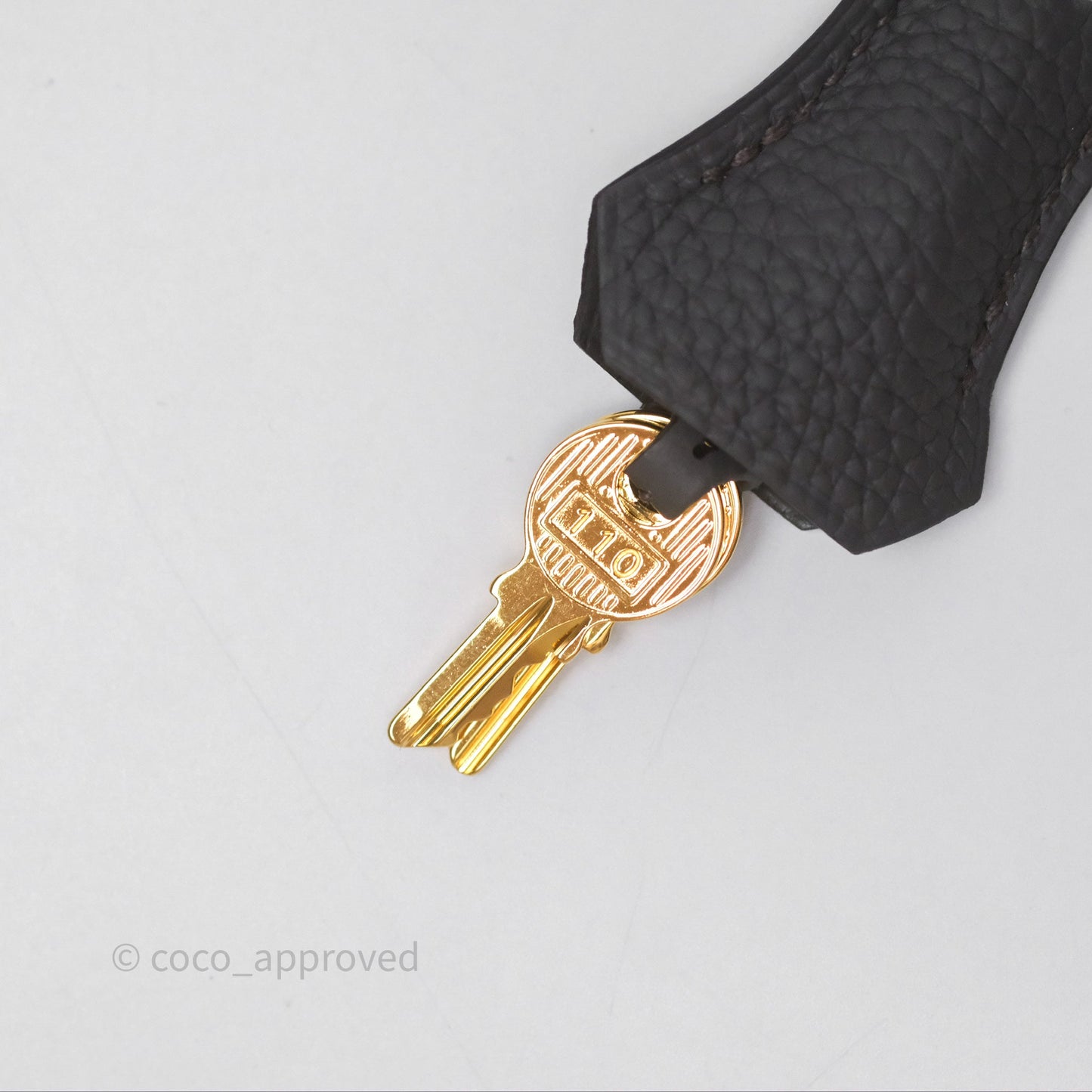 Hermès Kelly II 28 Retourne Etain 8F Togo Gold Hardware
