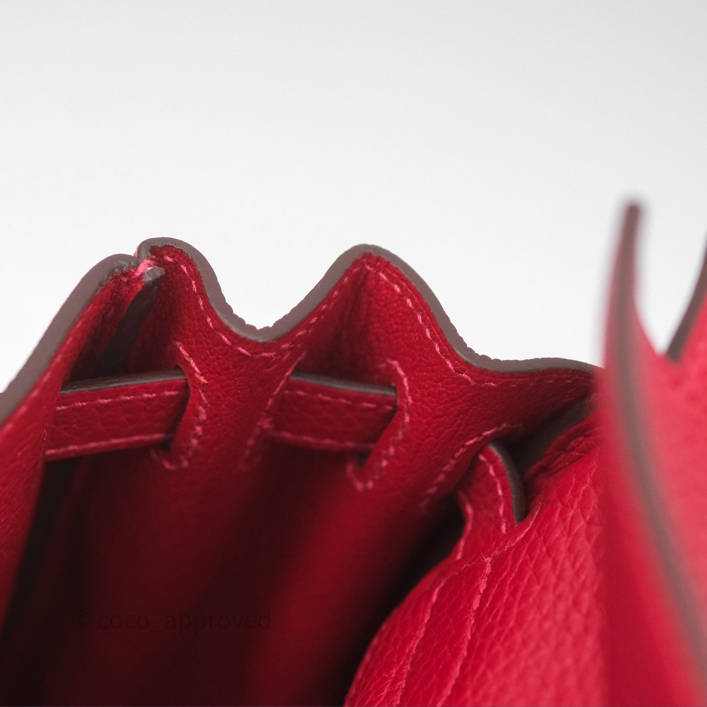 Hermès Kelly Ado Backpack Red Rouge Clemence Palladium Hardware