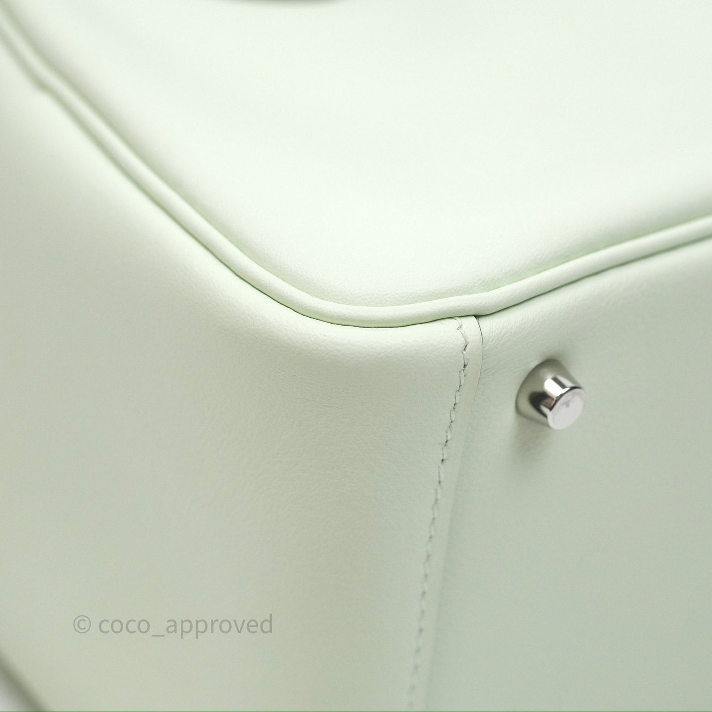 Hermès Mini Lindy Vert Fizz 0S Swift Palladium Hardware