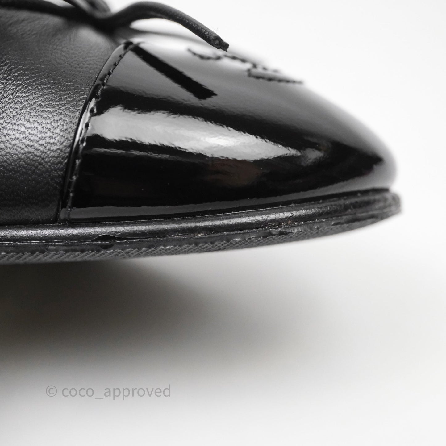 Chanel Ballet Flats Black Size 36.5