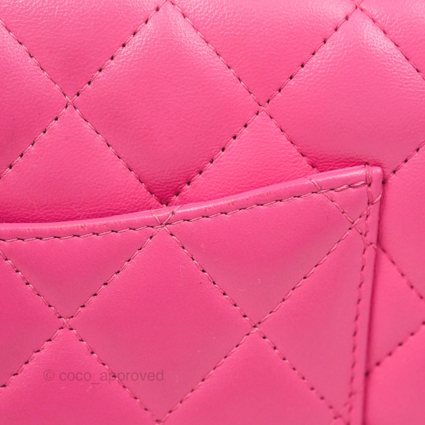 Chanel Quilted Mini Rectangular Flap Pink Lambskin Silver Hardware