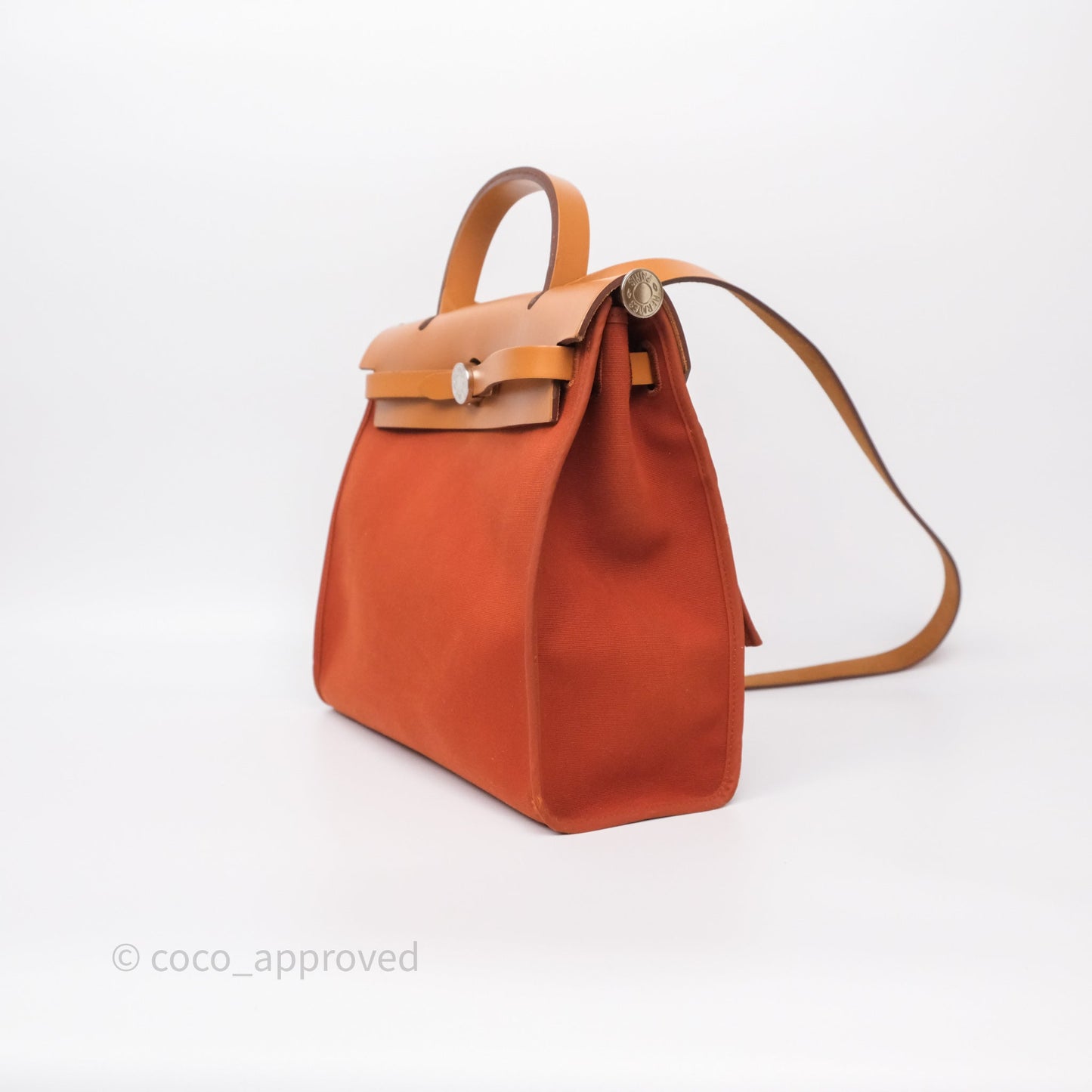 Hermès Herbag Zip 31 Cuivre Canvas Palladium Hardware