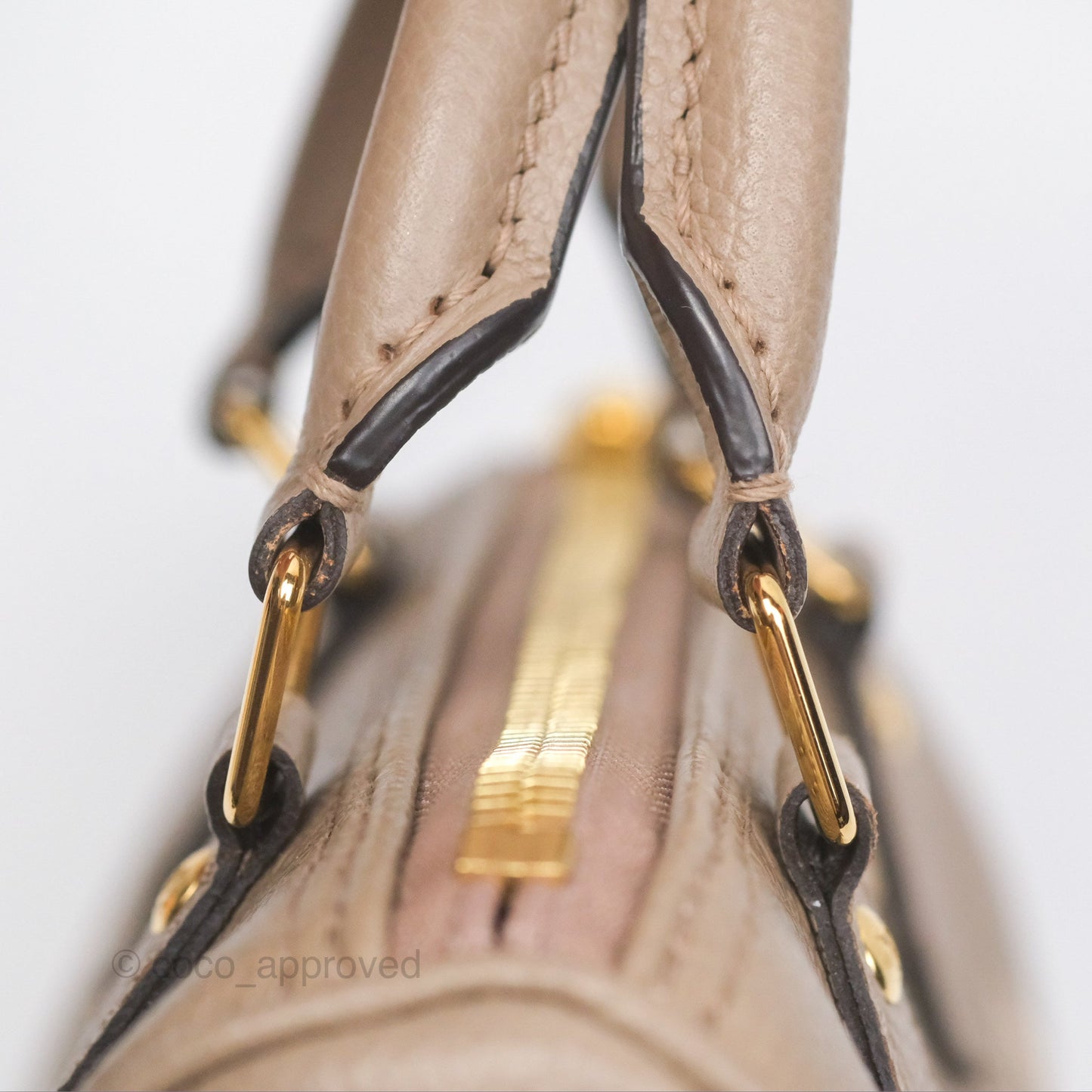 Louis Vuitton Nano Speedy Monogram Empreinte Dove/Cream