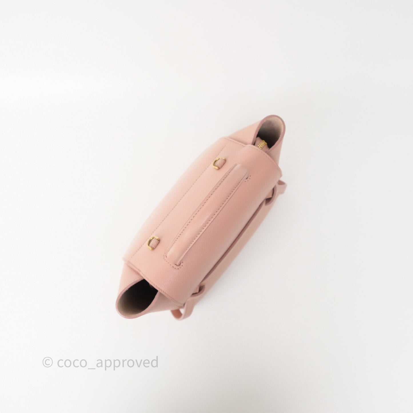 Celine Nano Belt Bag Vintage Pink Grained Calfskin Gold Hardware