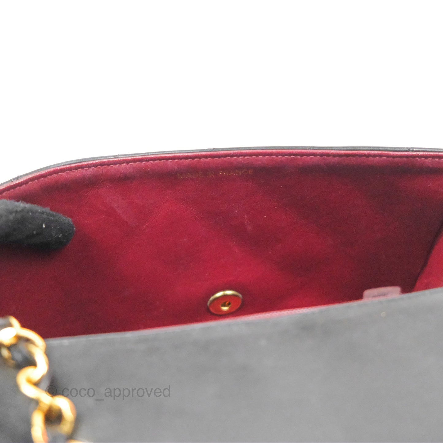 Chanel Vintage Small Quilted Classic Diana Flap Bag Black Lambskin 24K Gold Hardware