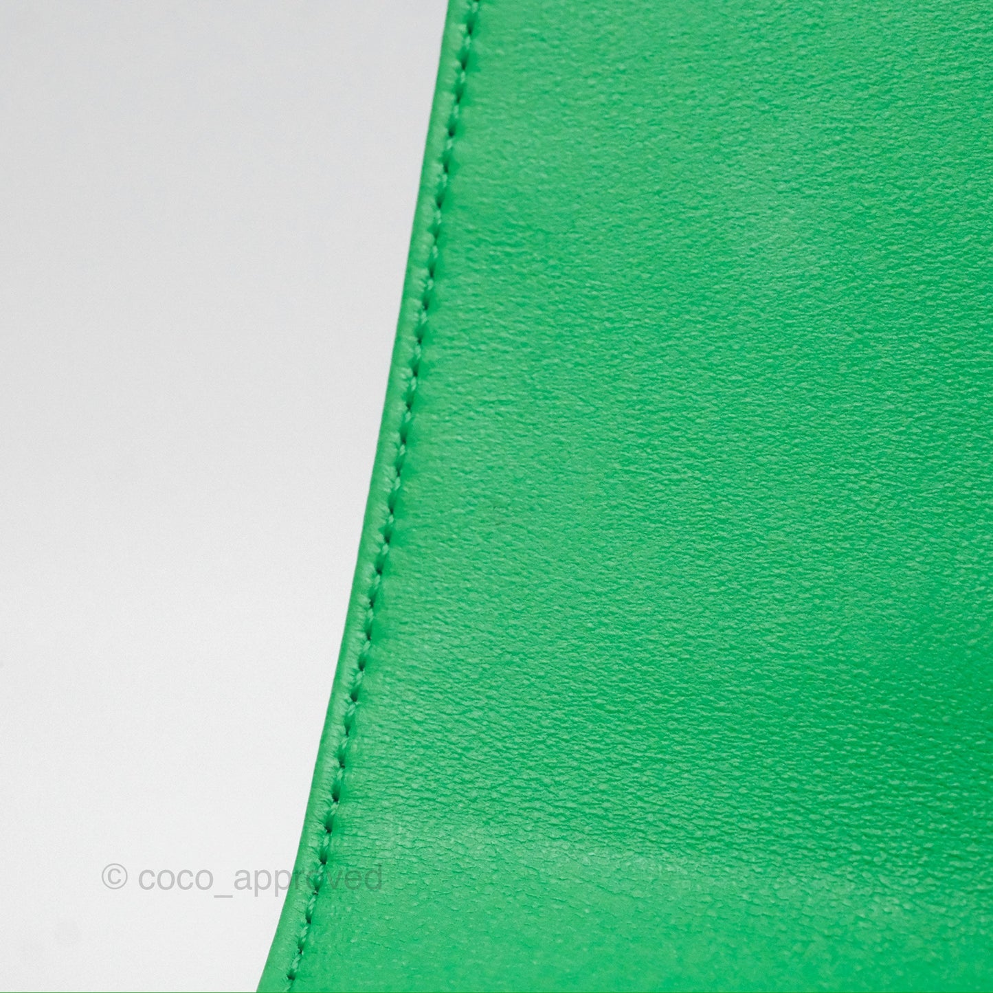 Chanel CC Quilted Flap Bag With Top Handle Green Calfskin Gold Hardware