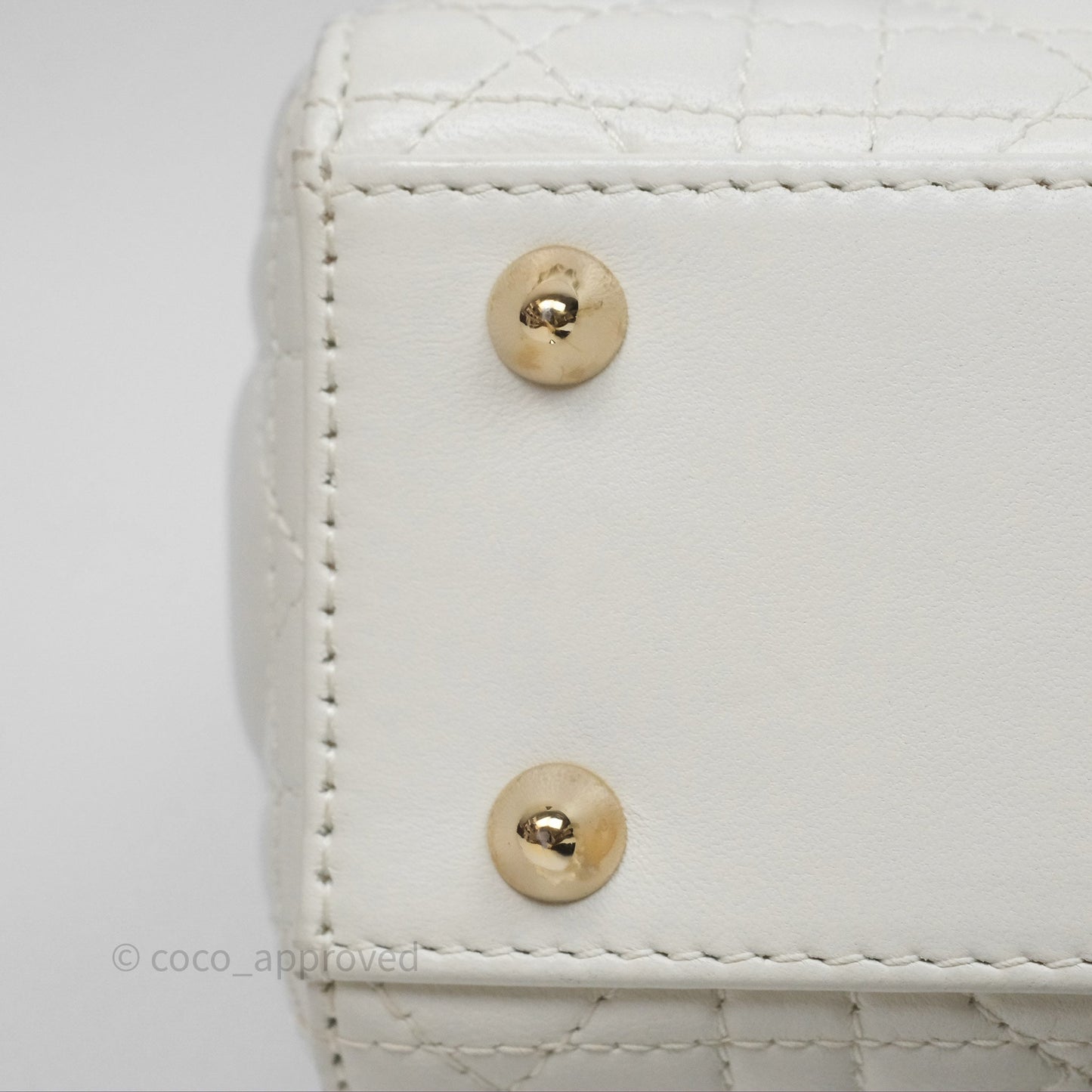 Christian Dior Small Lady Dior My ABCDior Bag Latte Cannage Lambskin