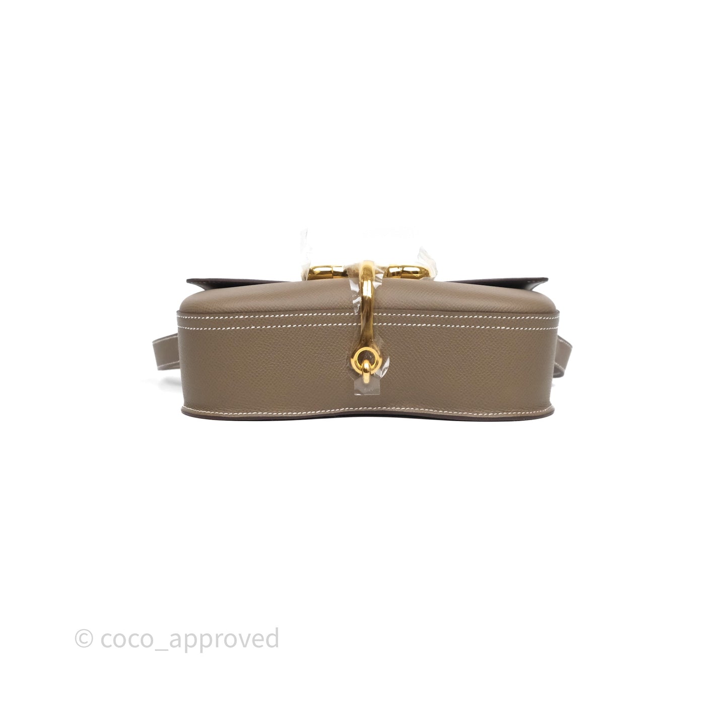 Hermès Della Cavalleria Elan Bag Etoupe Gold Hardware