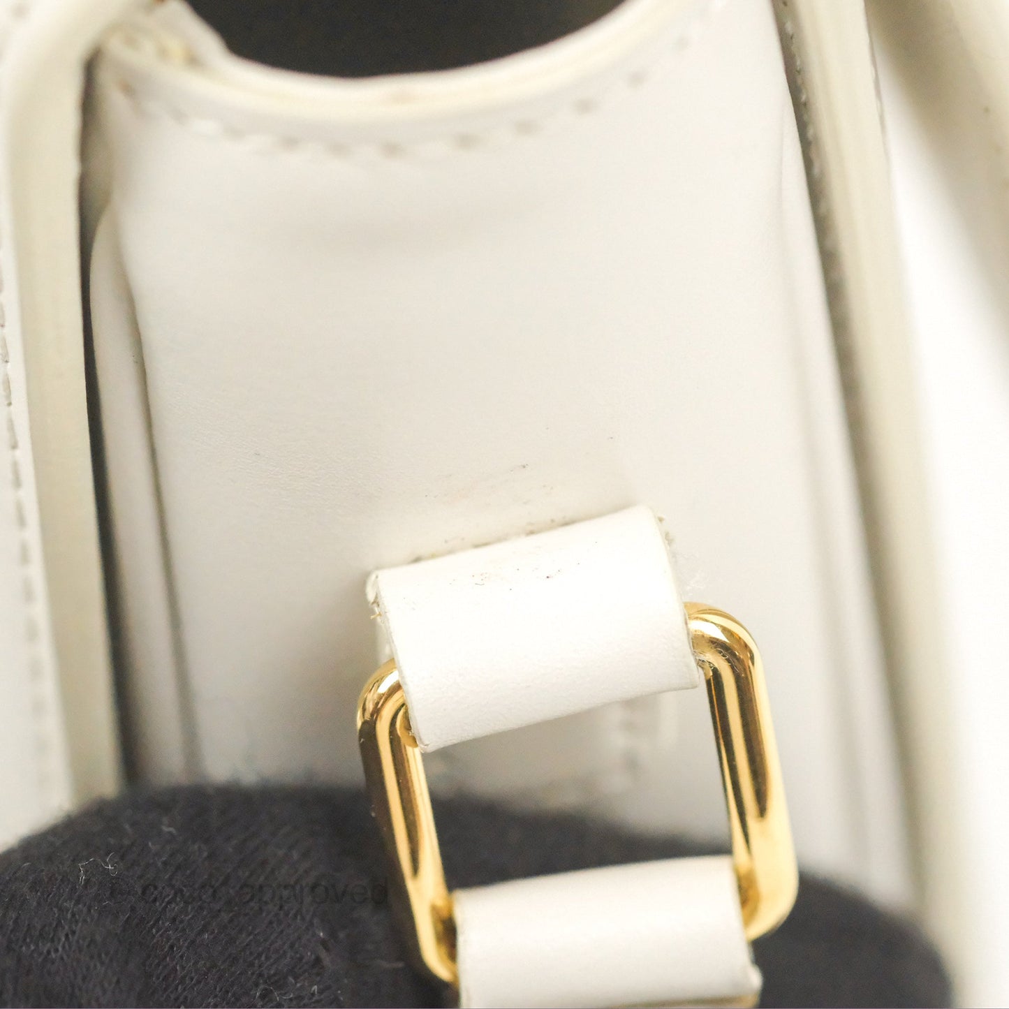 Celine Teen Triomphe Bag Shiny Calfskin White