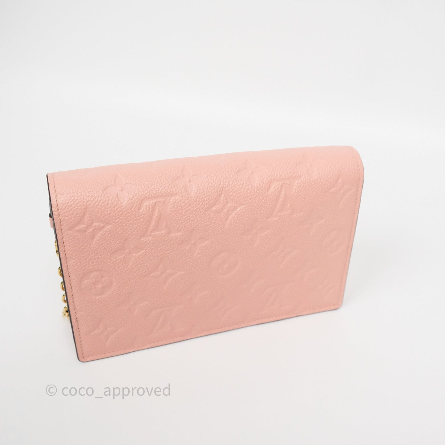 Louis Vuitton Vavin Chain Wallet Rose Poudre Empreinte Monogram