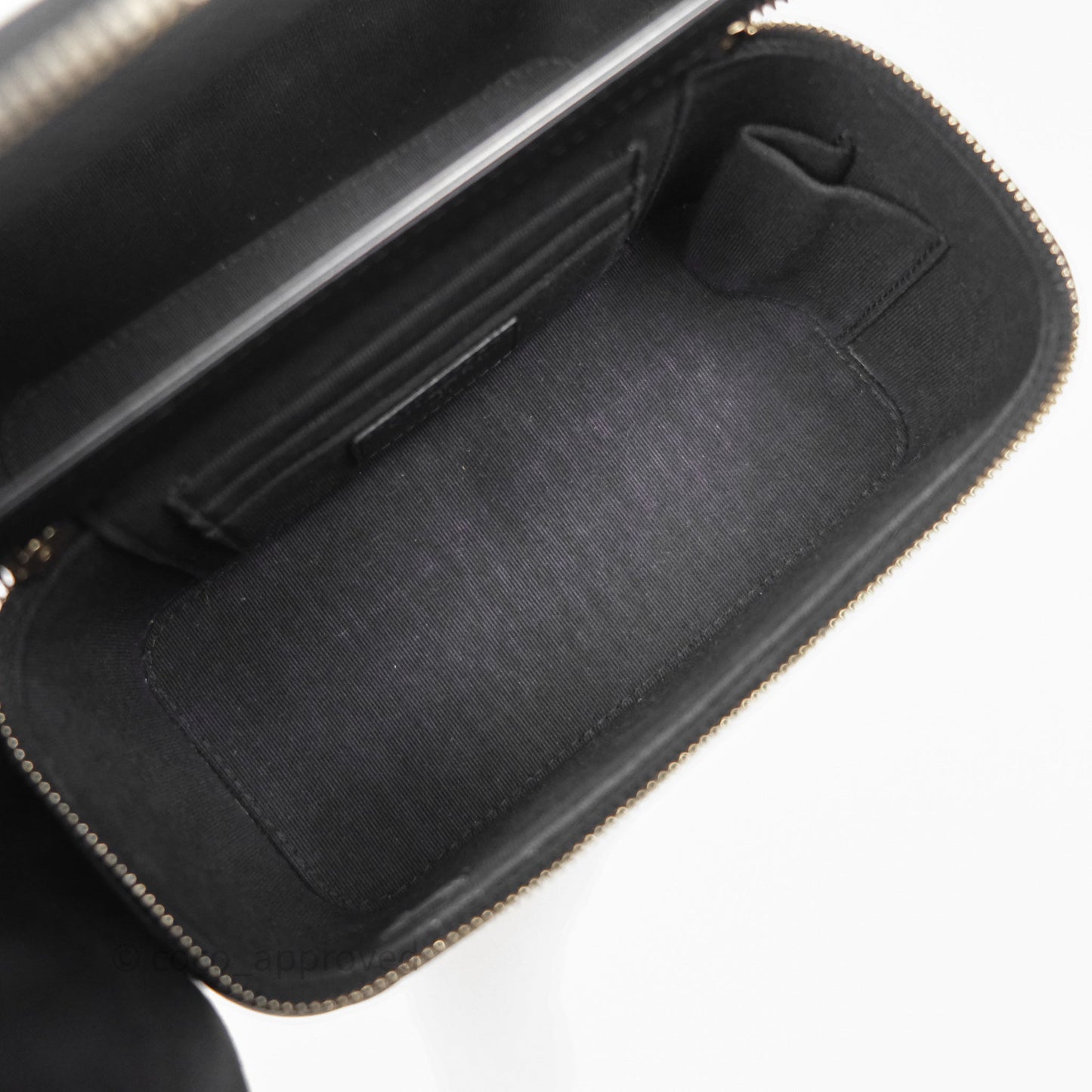 Chanel Vanity with CC Chain Black Caviar Gold Hardware