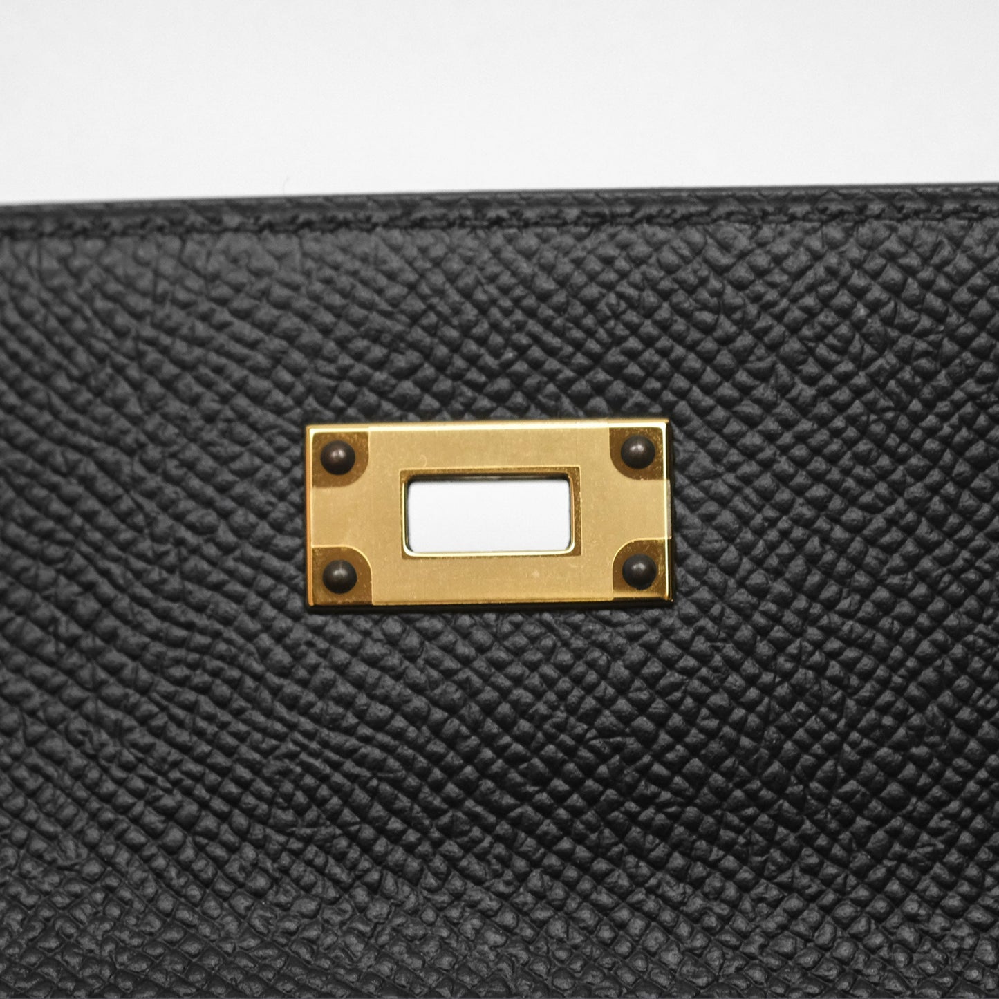 Hermès Kelly To Go Wallet Noir 89 Black Epsom Gold Hardware