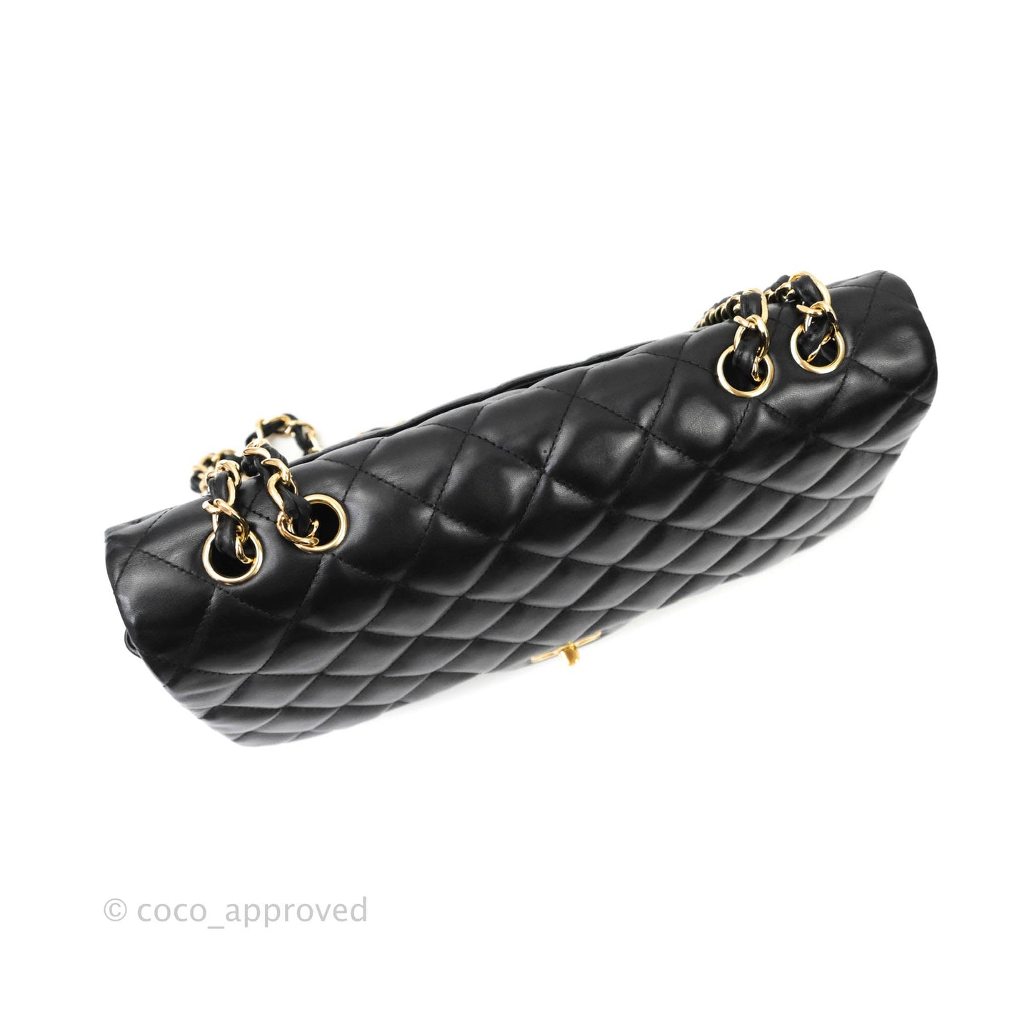Chanel Jumbo Single Flap Black Lambskin Gold Hardware⁣⁣