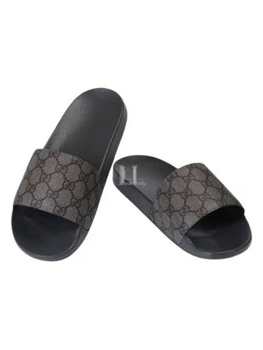 Luxury Gucci Trending 2025 GG Monogram Slider Slippers Grey