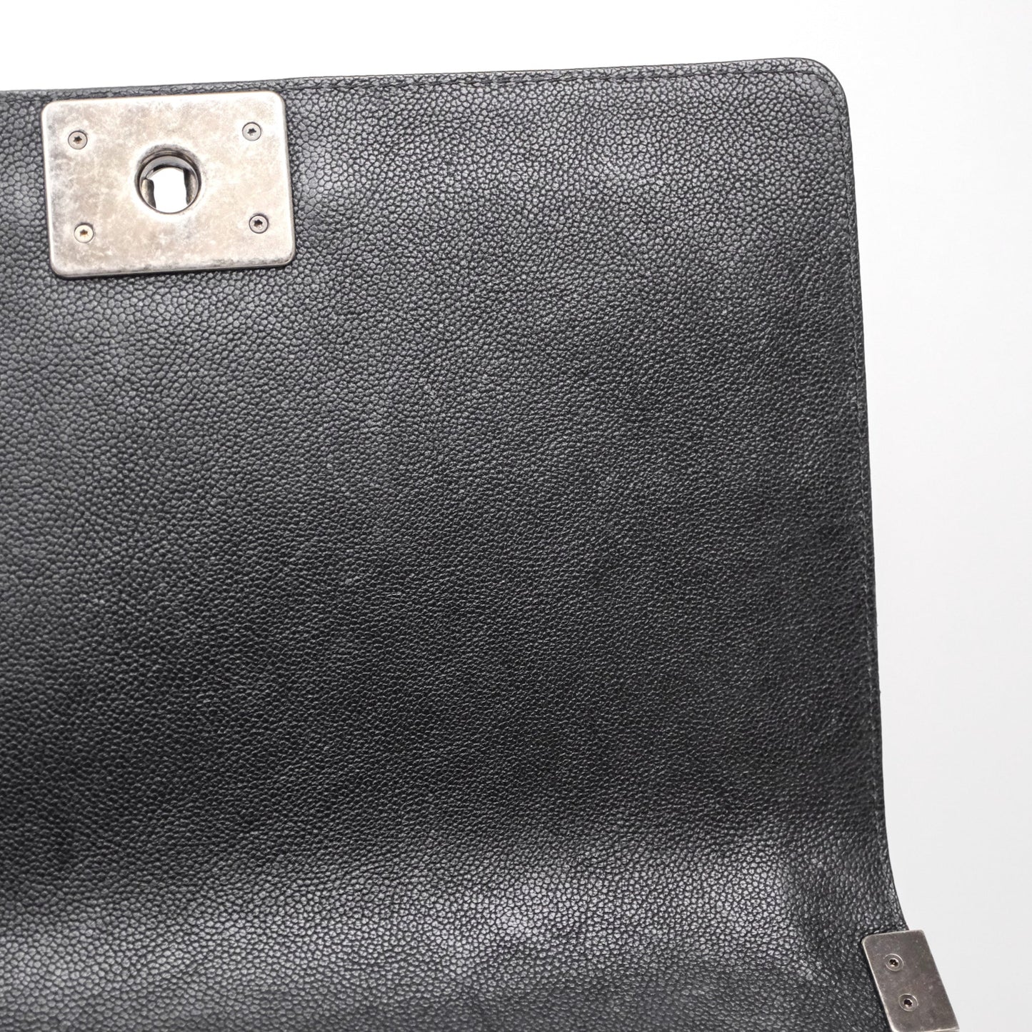 Chanel Quilted New Medium Boy Black Caviar Ruthenium Hardware