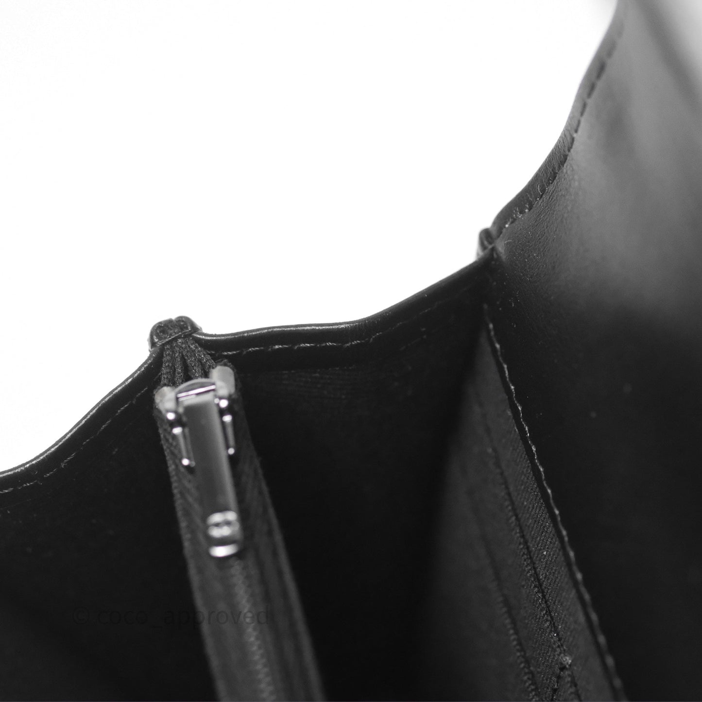 Chanel Mini Crystal Top Handle Wallet On Chain WOC Black Calfskin Gun Metal Hardware 23K