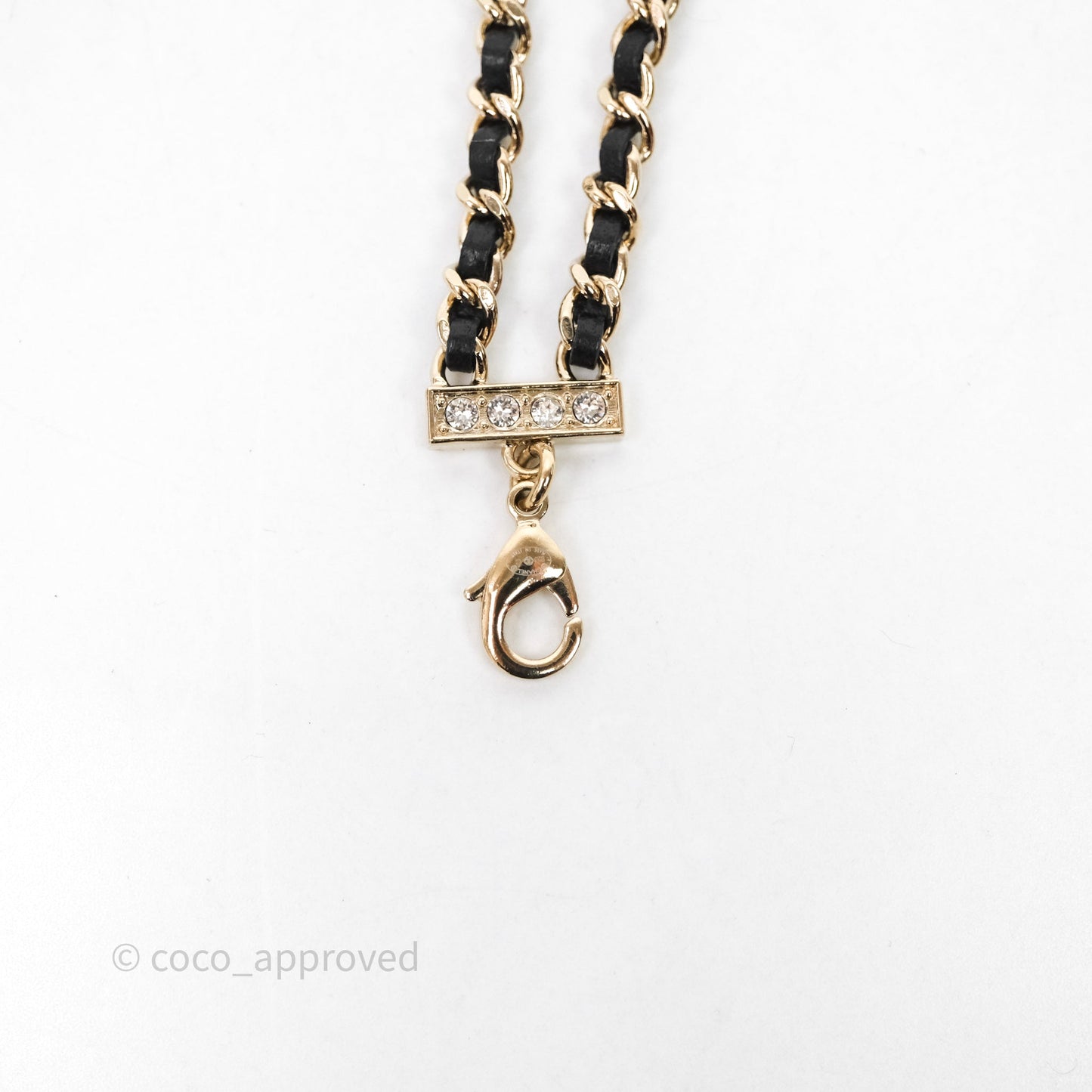 Chanel CC Leather Star Crystals Chocker 23C