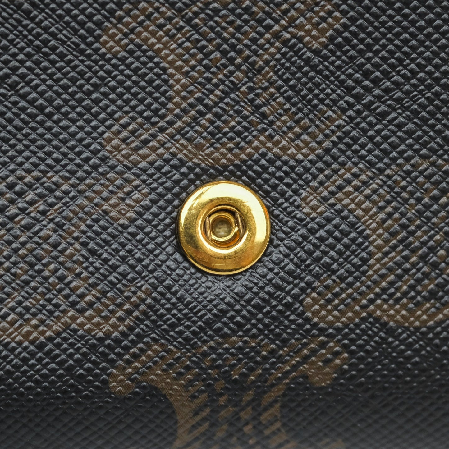 Celine Compact Wallet with Coin Triomphe Canvas Tan
