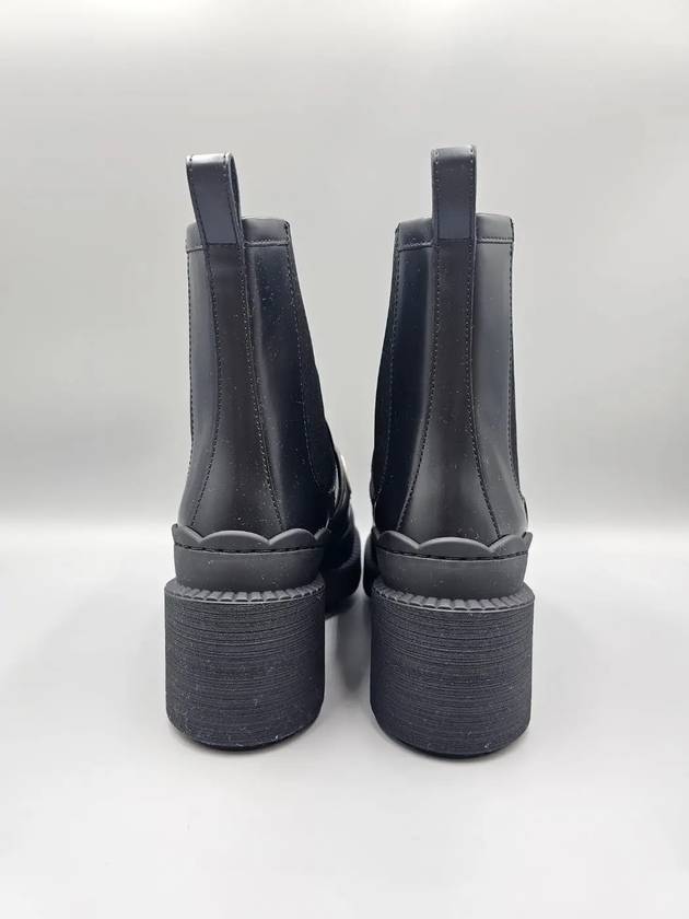 Luxury Gucci Trending 2025 Lettering Logo Leather Chelsea Boots Black