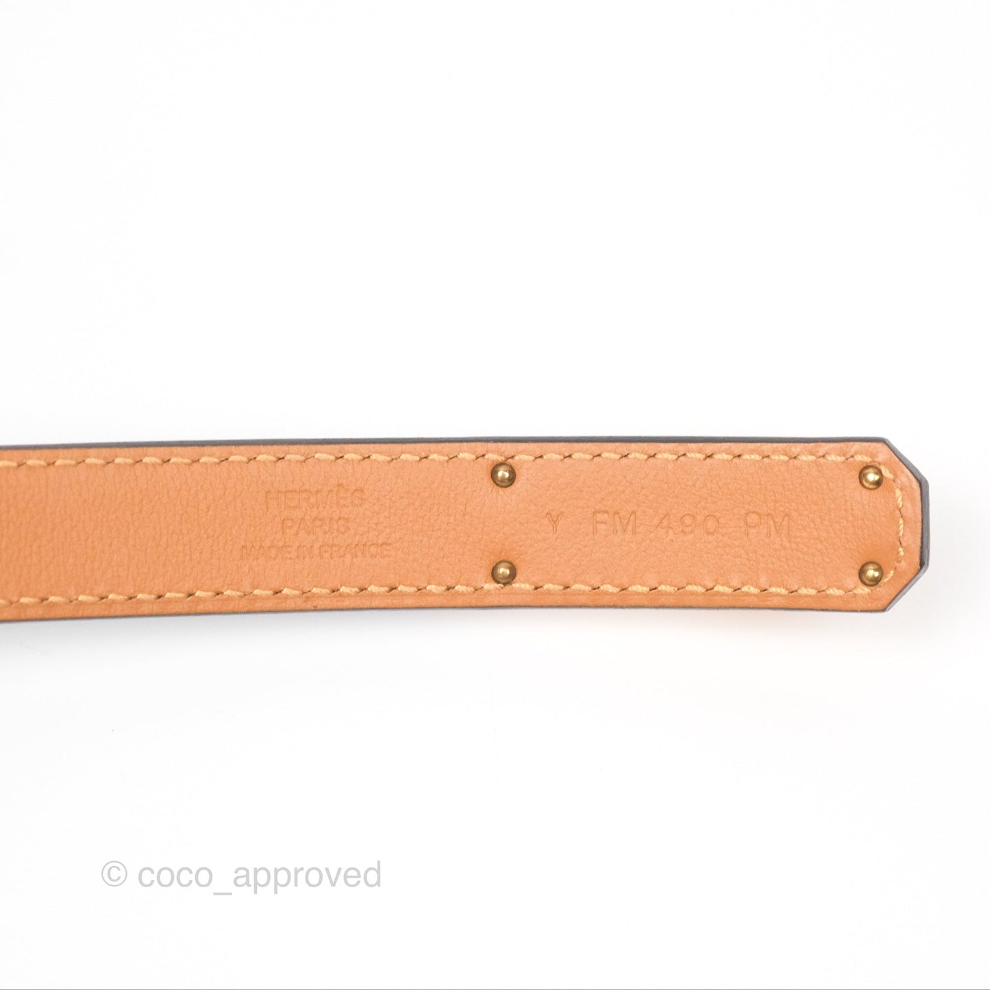 Hermès Kelly Belt Black Epsom Rose Gold Hardware