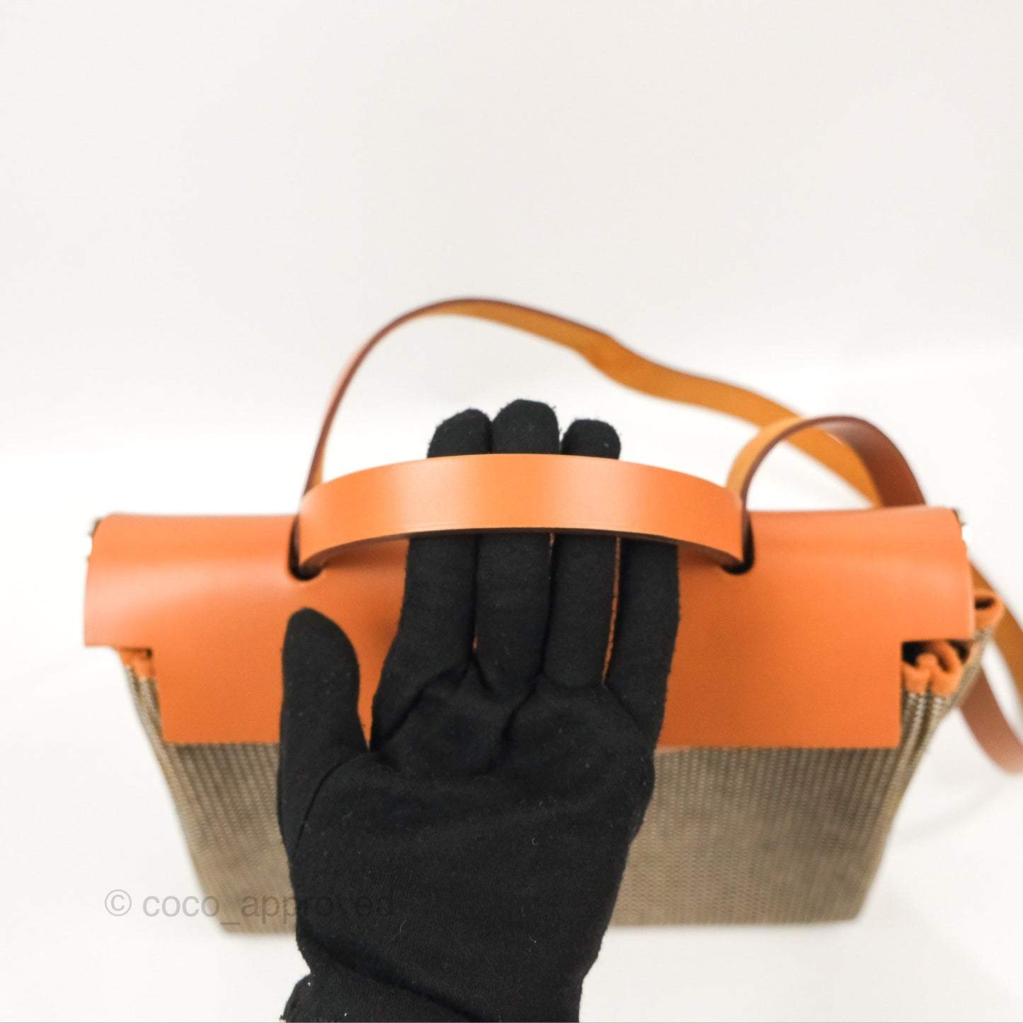 Hermès Herbag Zip 31 Black/White/Desert Viking Criss Toile Natural Palladium Hardware