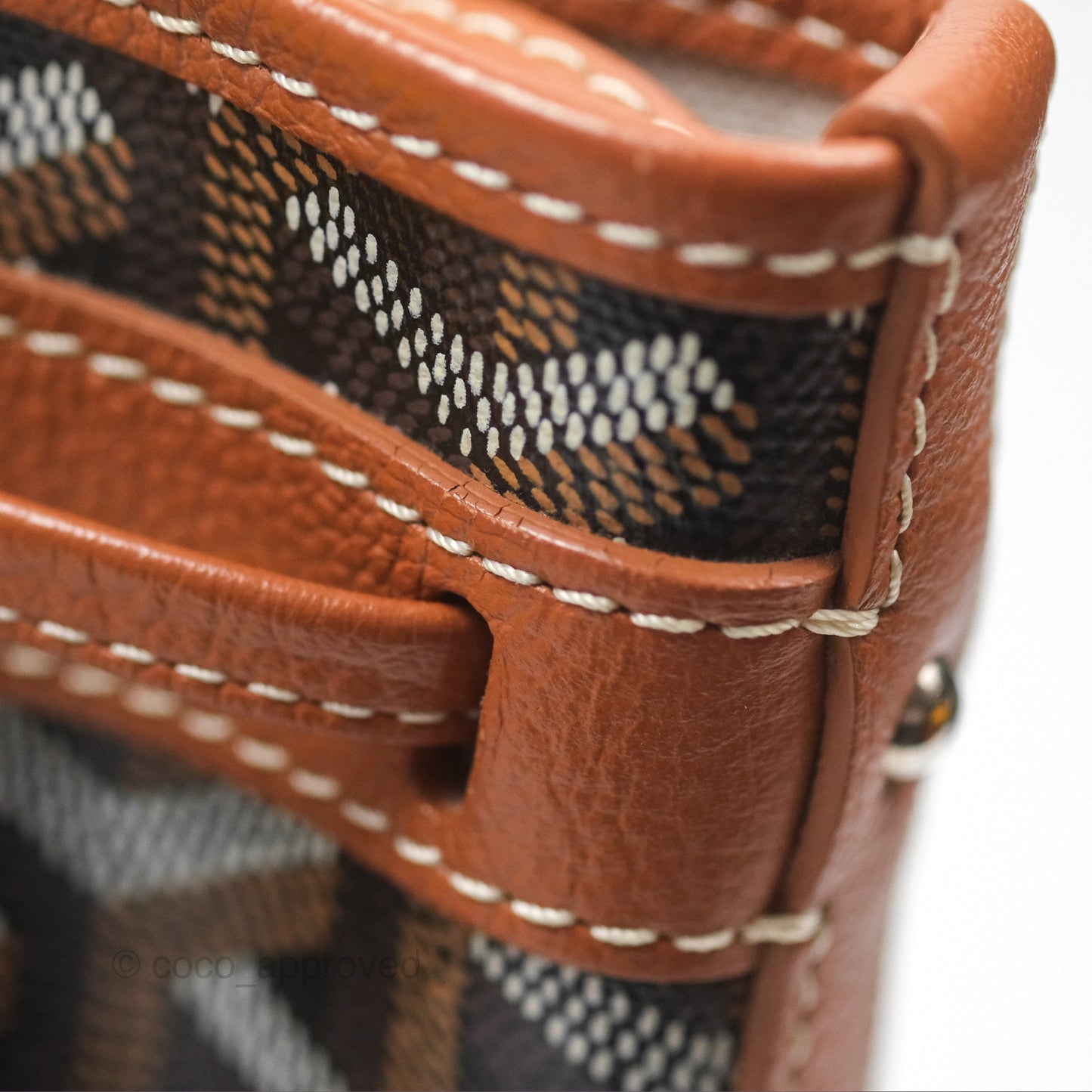 Goyard Petit Flot Bucket Bag Black & Tan Goyardine