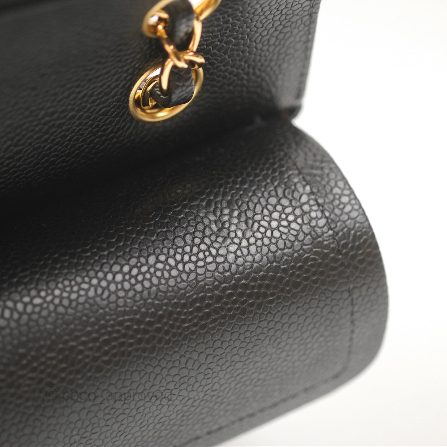 Chanel Classic Small S/M Flap Black Caviar Gold Hardware
