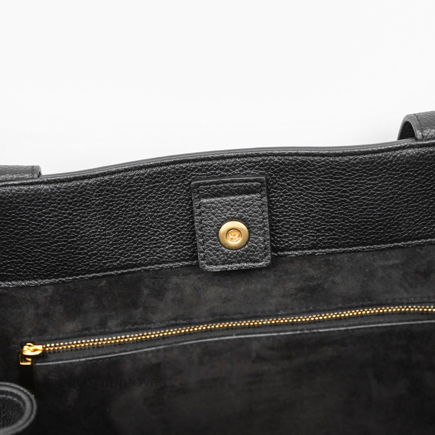 Celine Medium Cabas Anaïs Cuir Triomphe in Grained Calfskin Black
