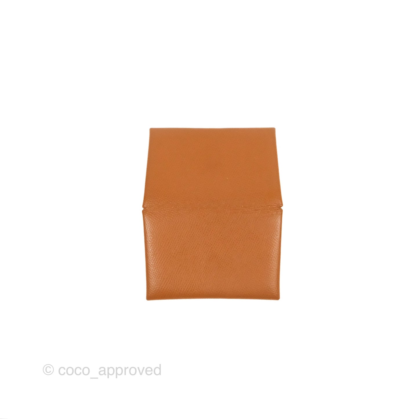 Hermès Calvi Card Holder Gold Epsom