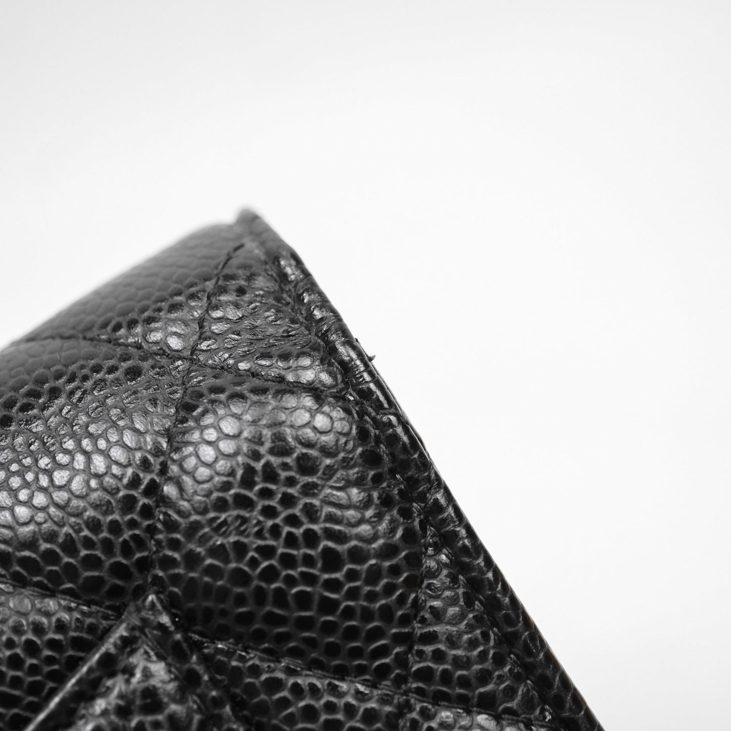 Chanel Classic Wallet On Chain WOC Quilted Black Caviar Gold Hardware