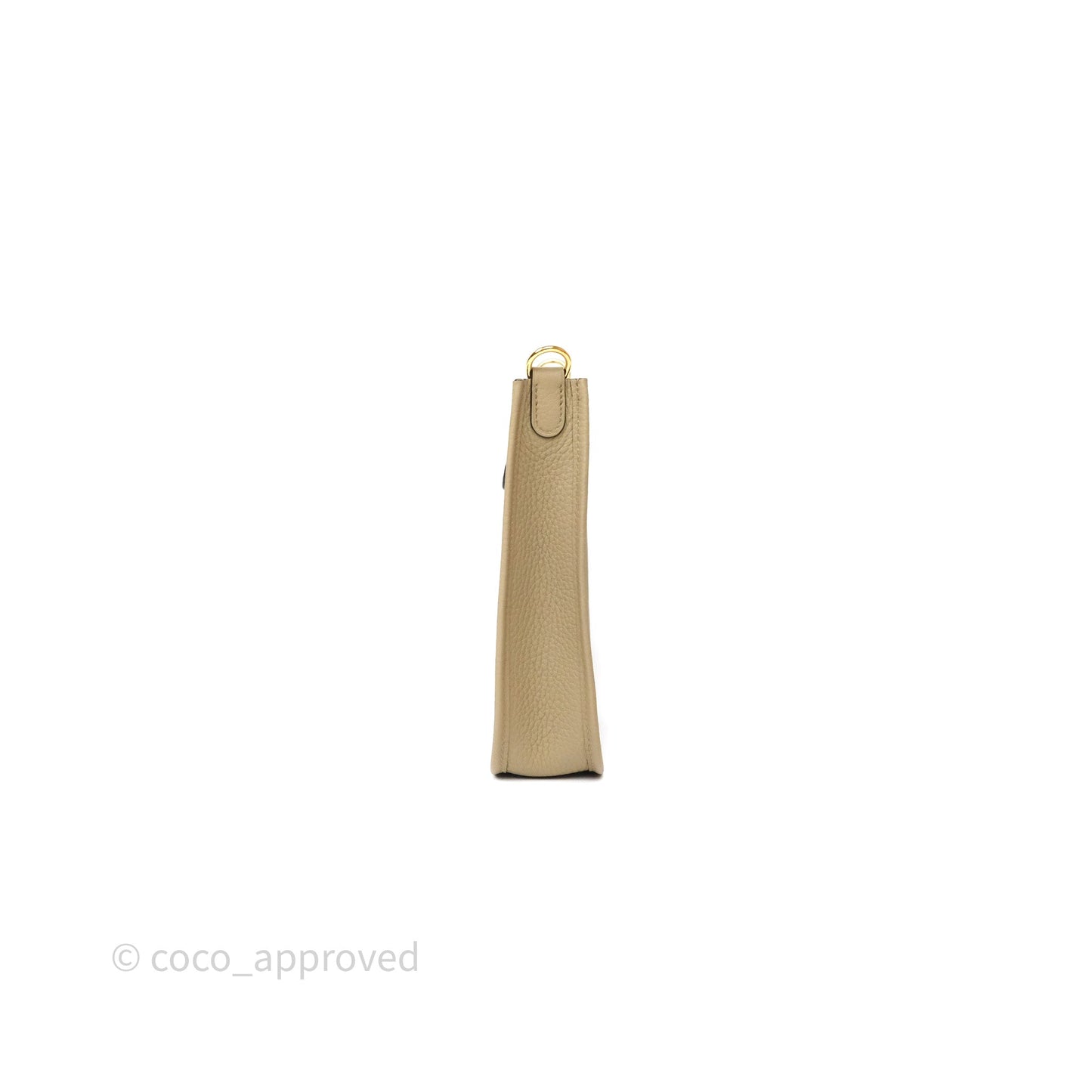 Hermès Mini Evelyne 16 Beige Marfa 8Q Clemence Gold Hardware