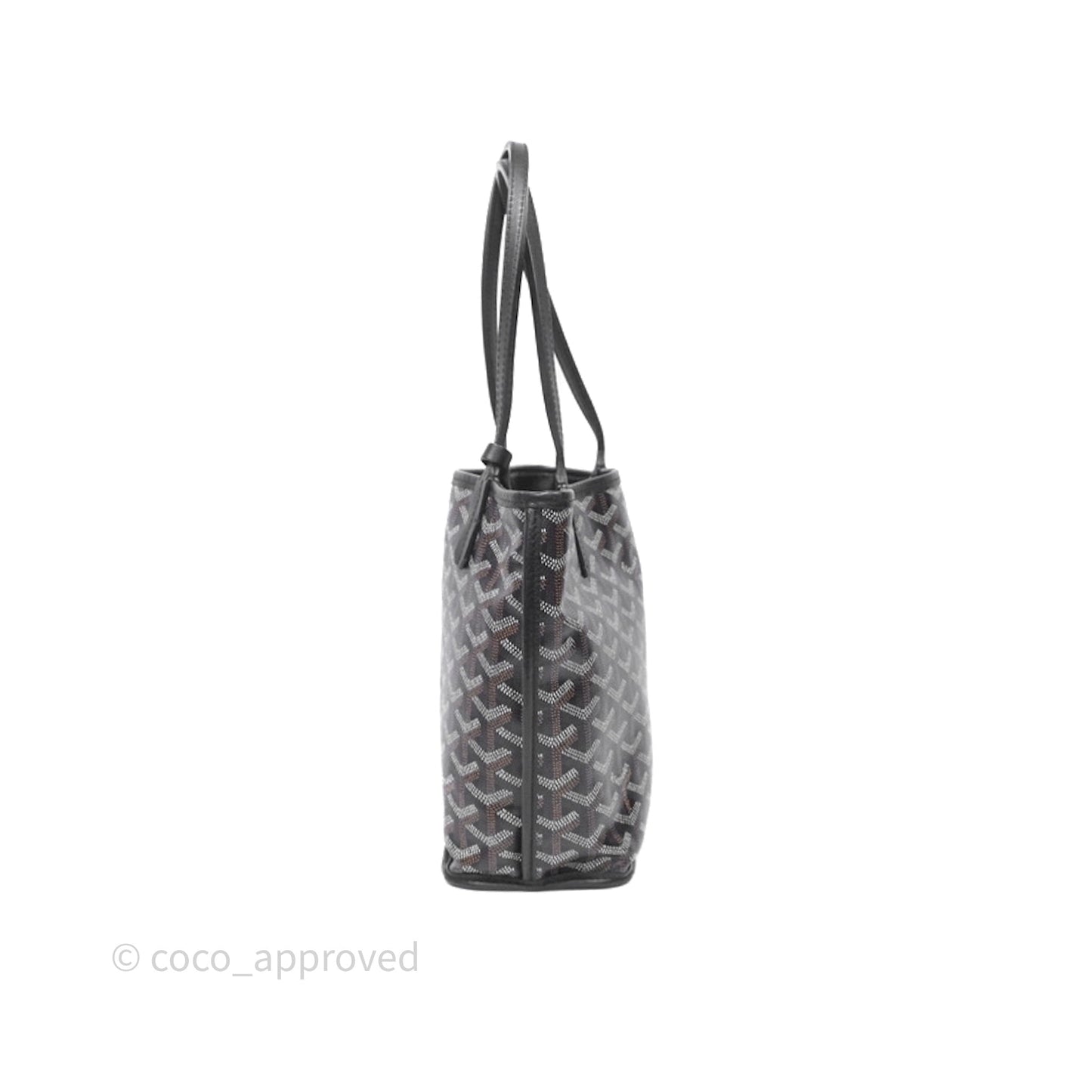 Goyard Anjou Mini Bag Goyardine Canvas Black
