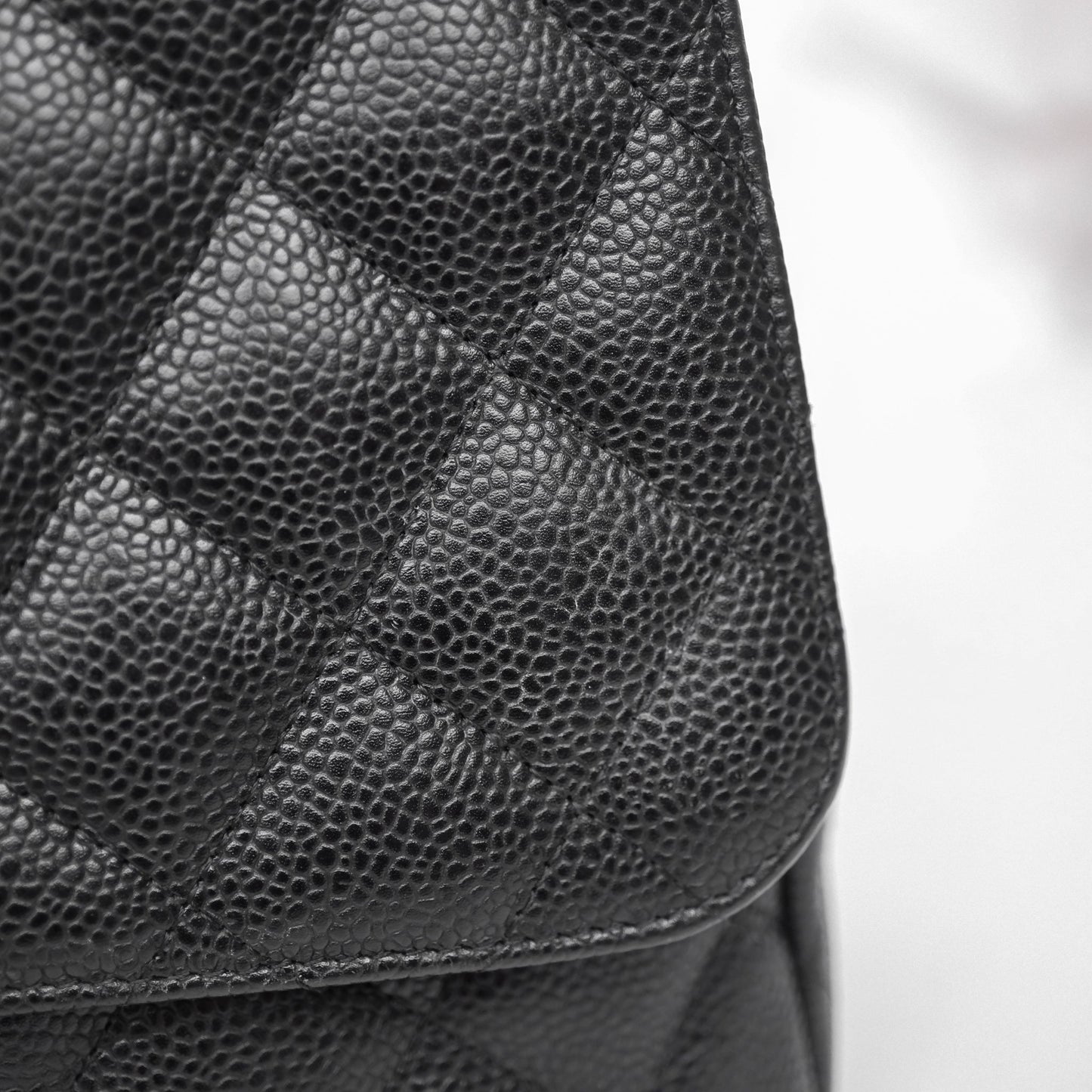 Chanel Jumbo Single Flap Black Caviar Gold Hardware⁣⁣