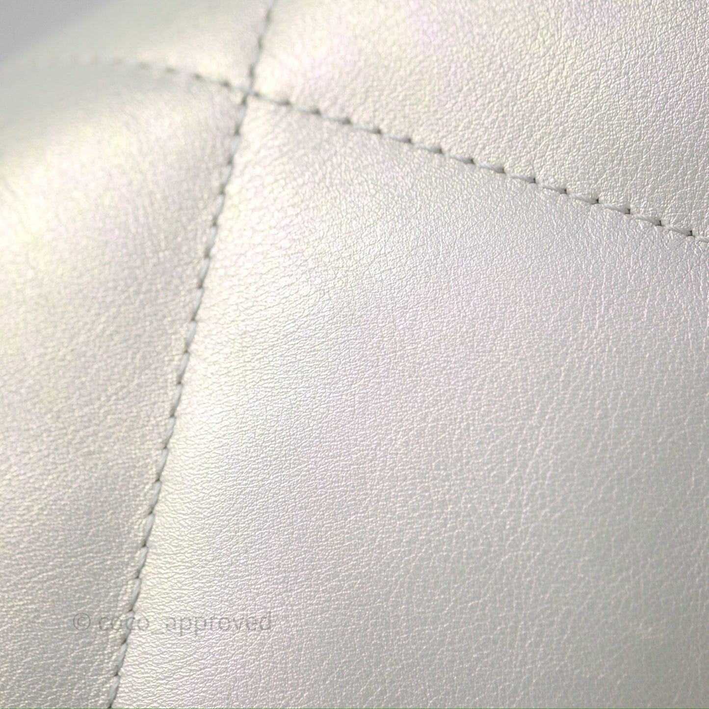 Chanel 19 Small Iridescent White Mixed Hardware