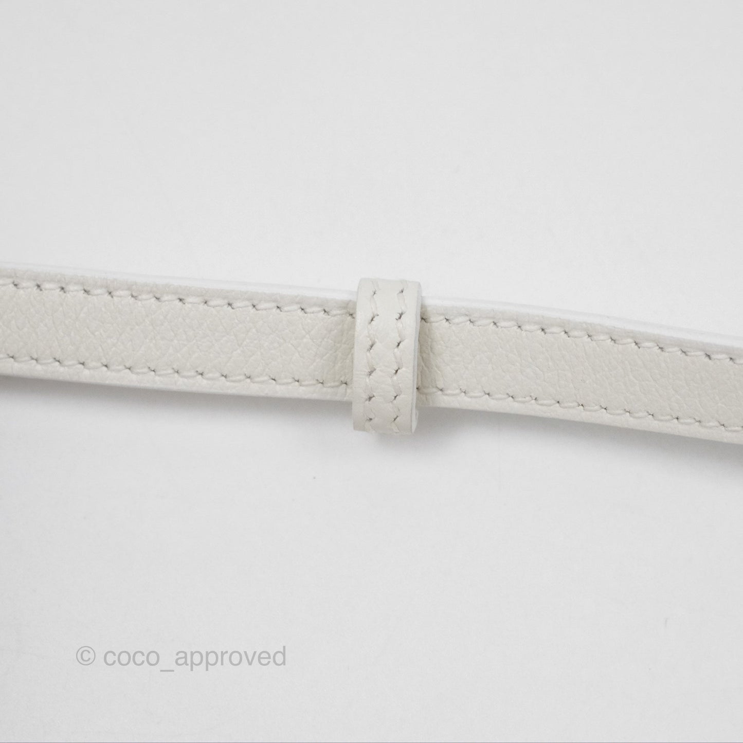 Hermès Kelly Danse II Bag White Evercolor Gold Hardware