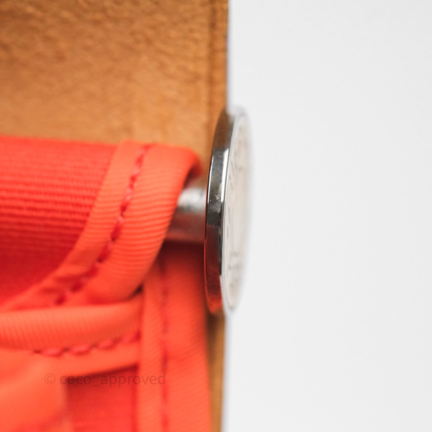 Hermès Herbag Zip 31 Capucine 9T / Fauve 34 Canvas Palladium Hardware