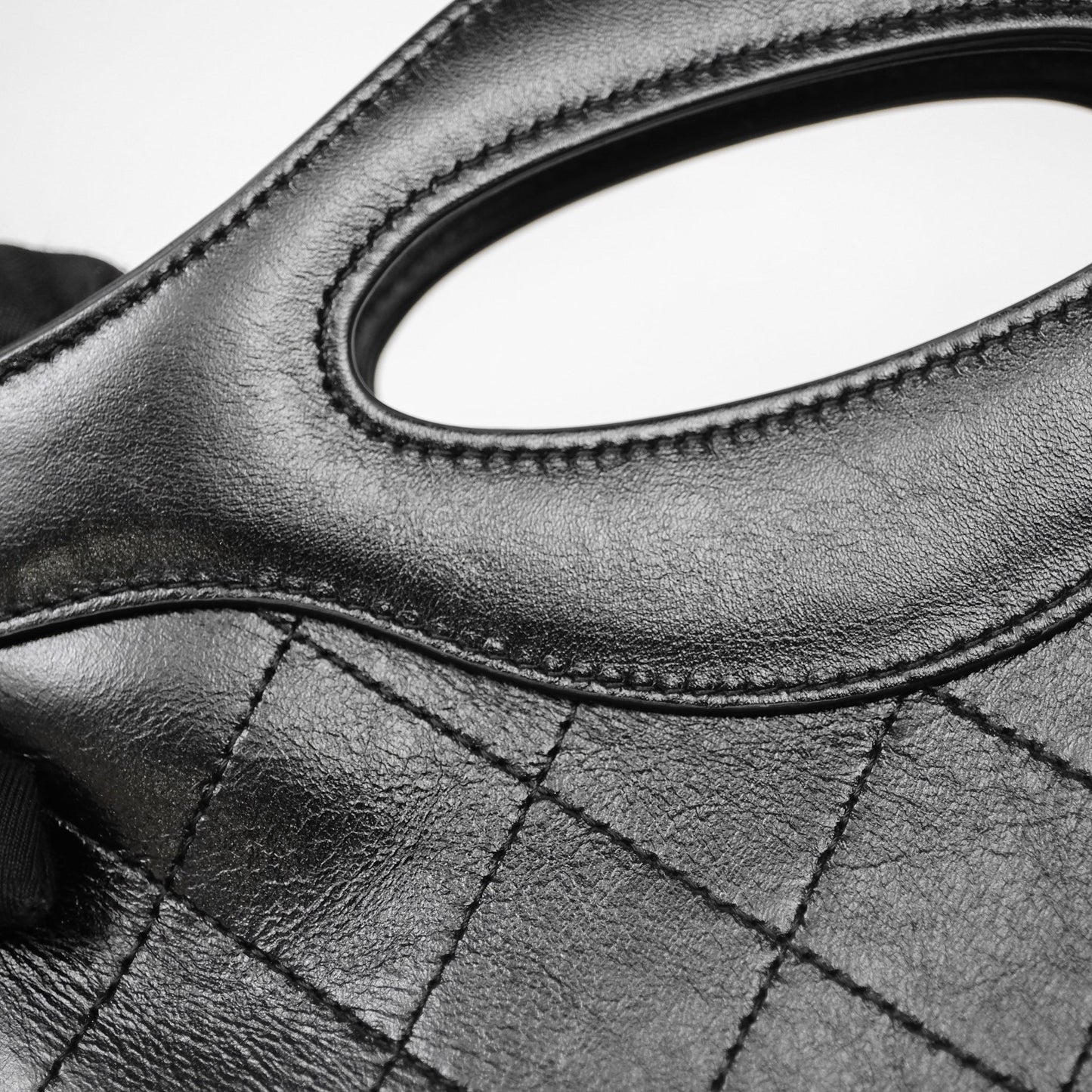 Chanel Nano 31 Black Shiny Calfskin Gold Hardware