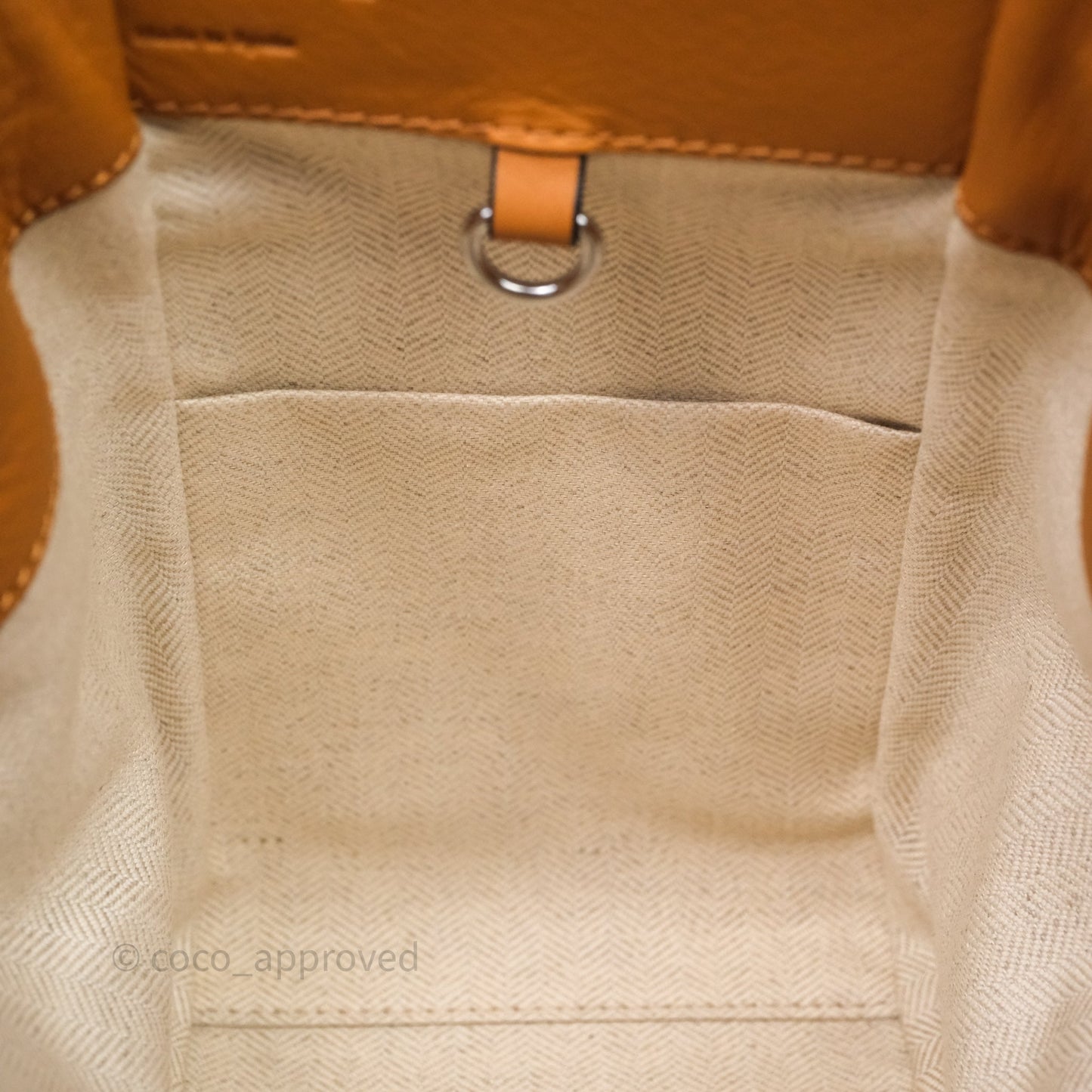 Loewe Small Hammock Drawstring Light Caramel Calfskin