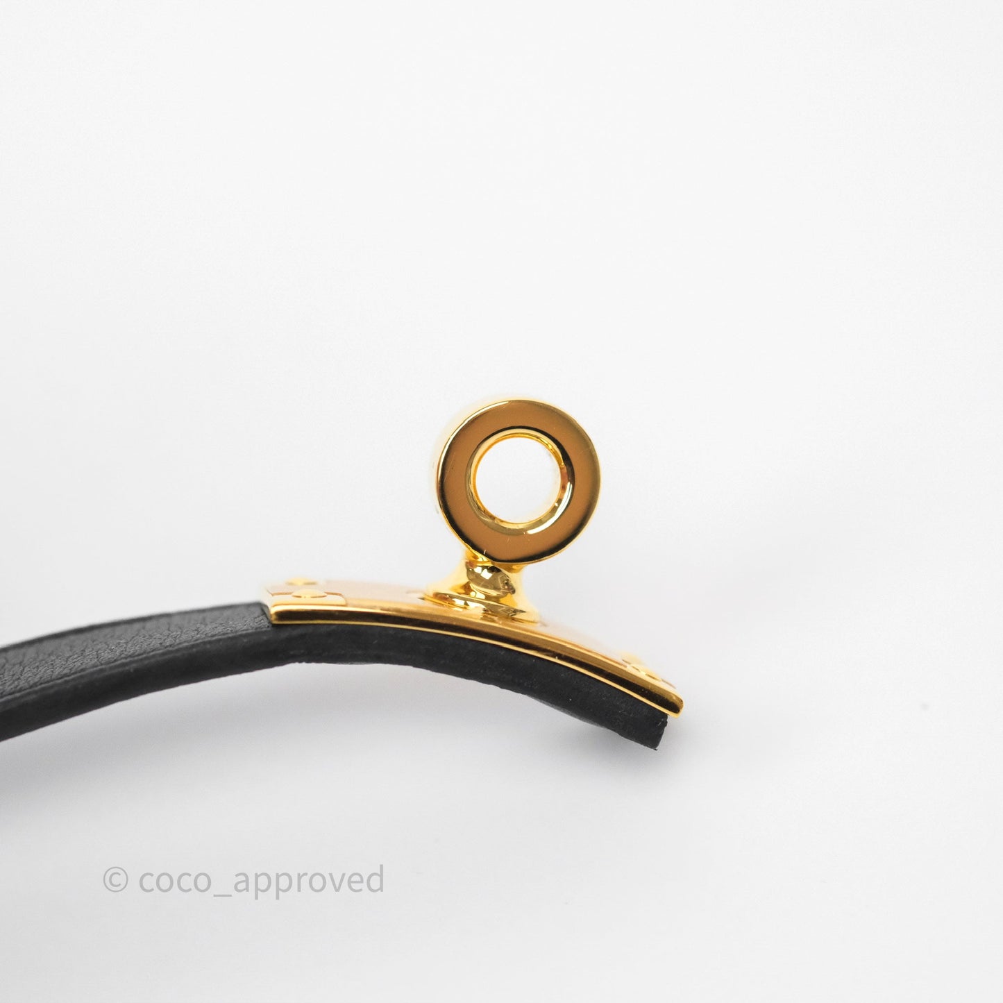 Hermès Kelly Glove Clip Black Swift Gold Hardware