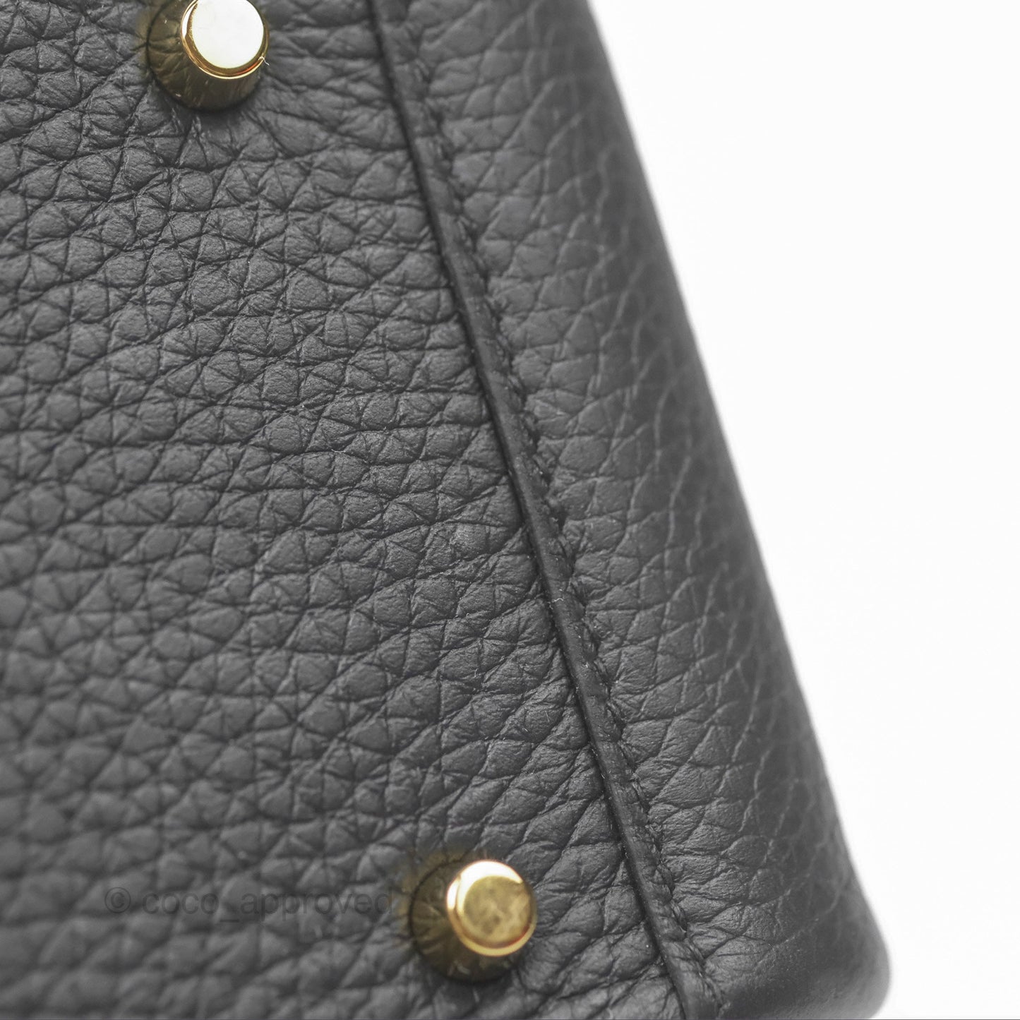 Hermès Mini Lindy 20 Noir 89 Clemence Gold Hardware