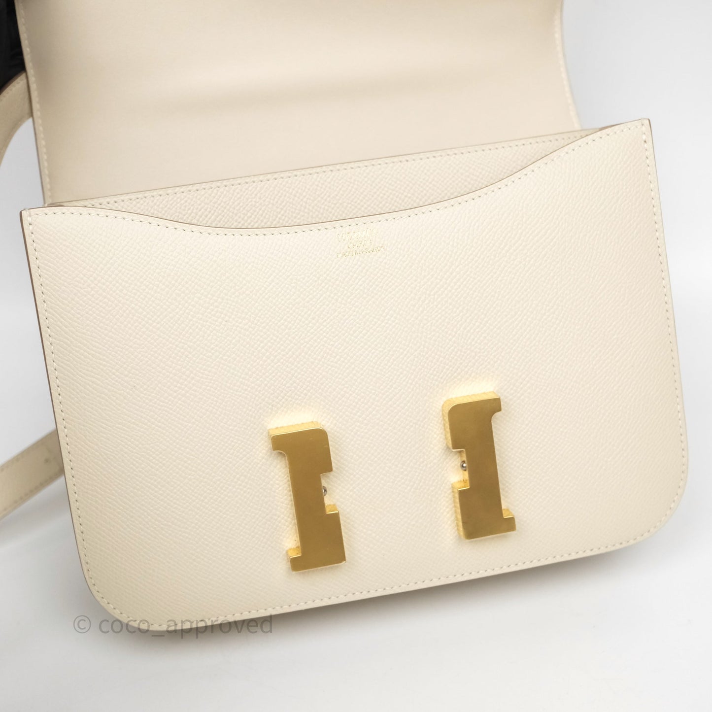 Hermès Constance 24 Craie 10 Epsom Gold Hardware