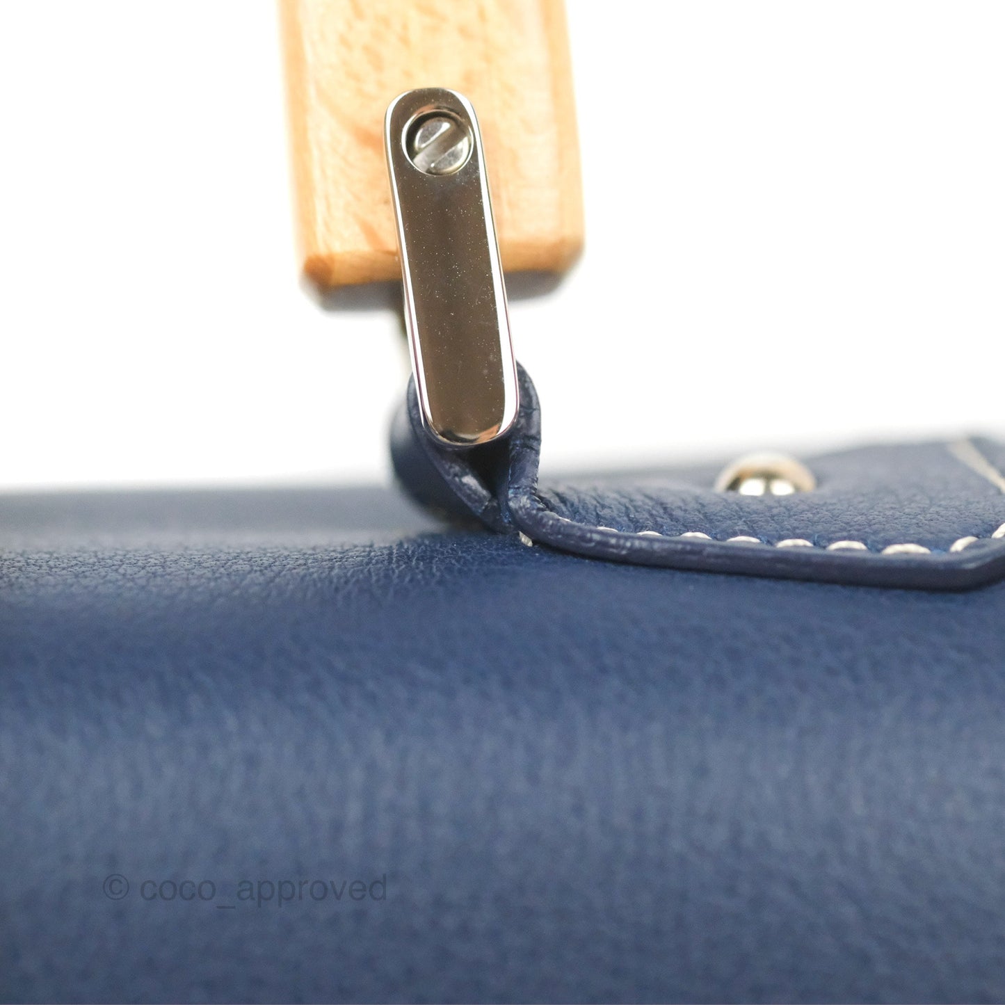 Goyard Saïgon Mini Bag Navy Goyardine Canvas/Chevroches Calfskin