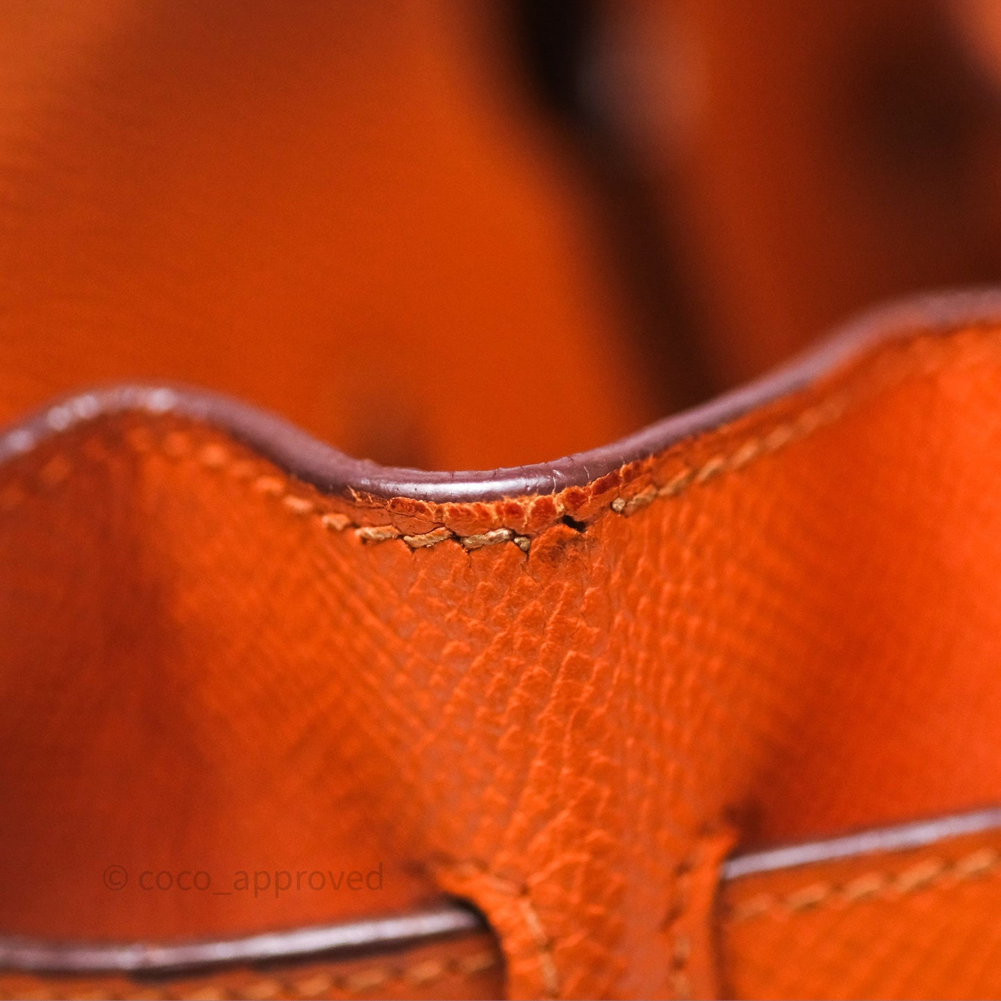Hermès Birkin 30 Retourne Orange Epsom Palladium Hardware