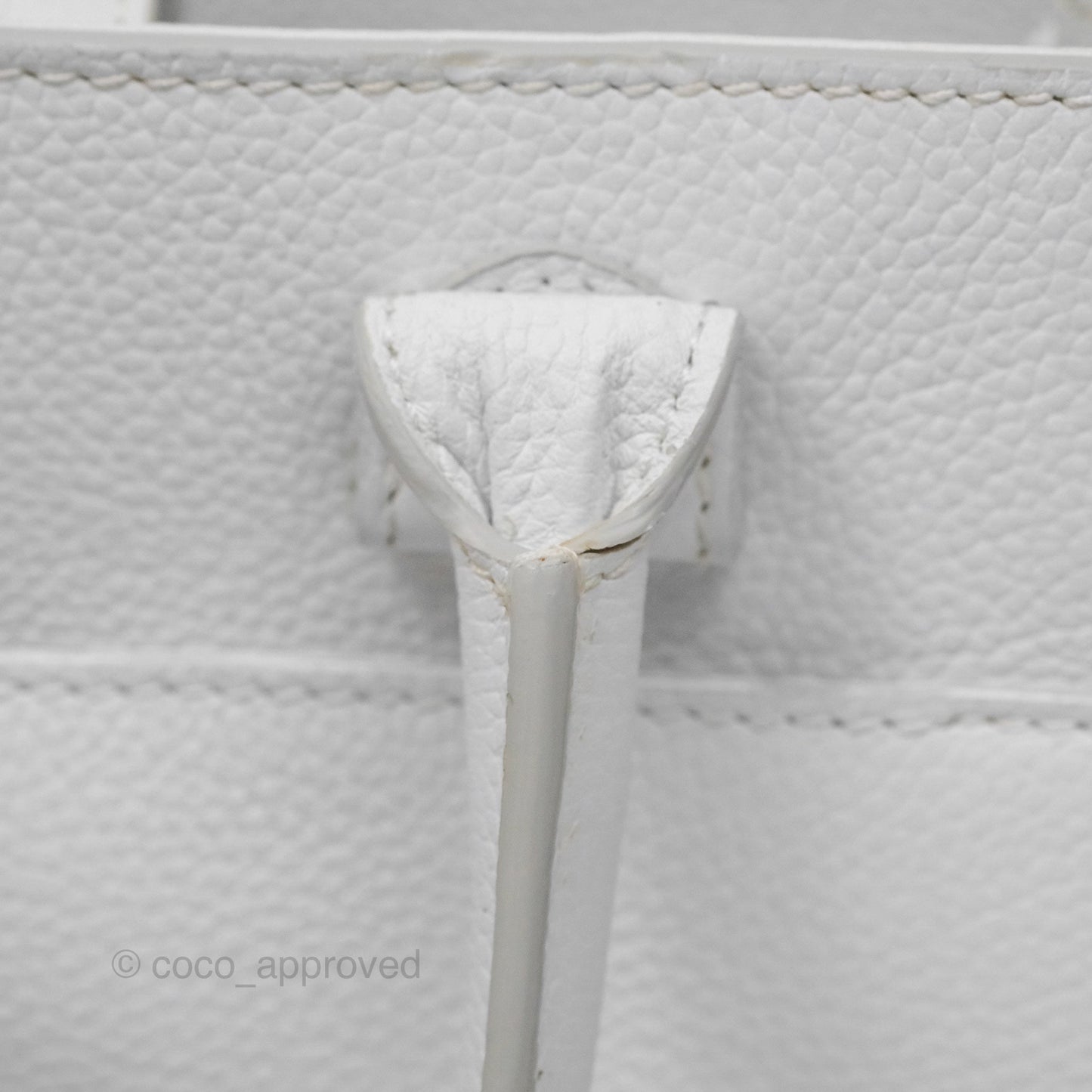 Chanel Mini Neo Executive Shopper Tote White Grained Calfskin Silver Hardware