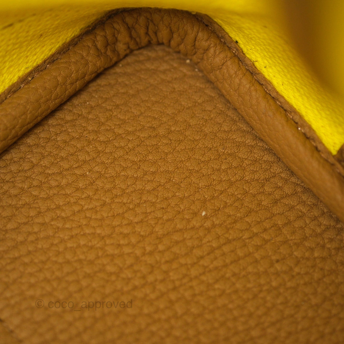 Hermès Garden Party 30 Canvas Ecru-Jaune Citron 9N/ Biscuit 48