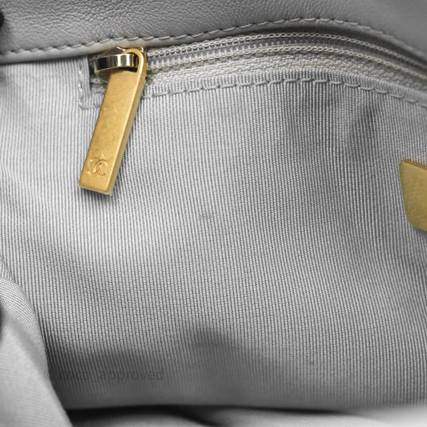 Chanel 19 Small Light Grey Mixed Hardware