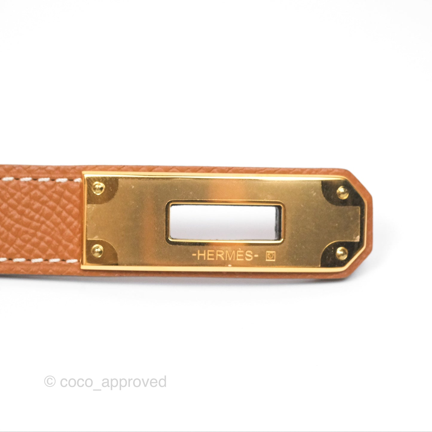 Hermès Kelly Buckle Belt Gold Epsom Gold Hardware