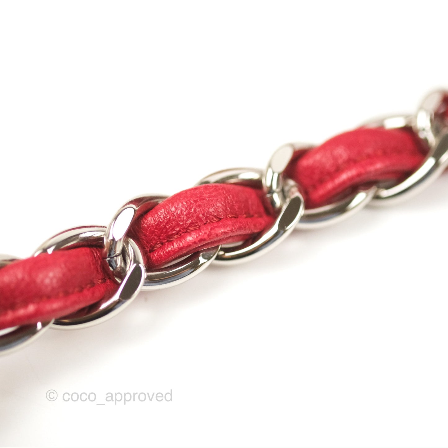 Chanel Jumbo Double Flap Red Lambskin Silver Hardware⁣⁣