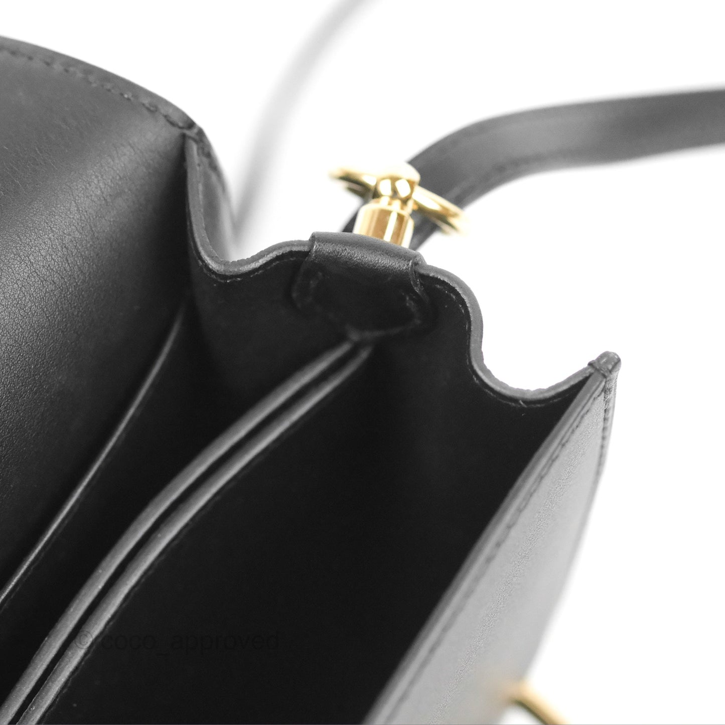 Hermès Roulis Mini 18 Black Swift Gold Hardware