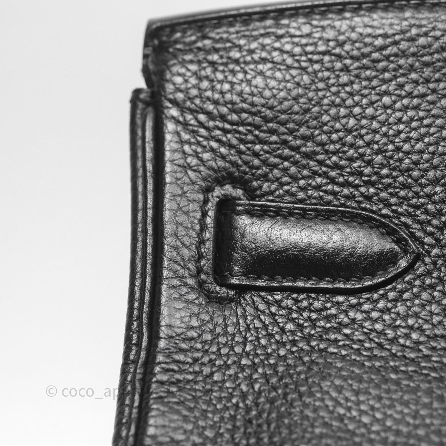 Hermès Birkin 30 Retourne Noir 89 Clemence Gold Hardware
